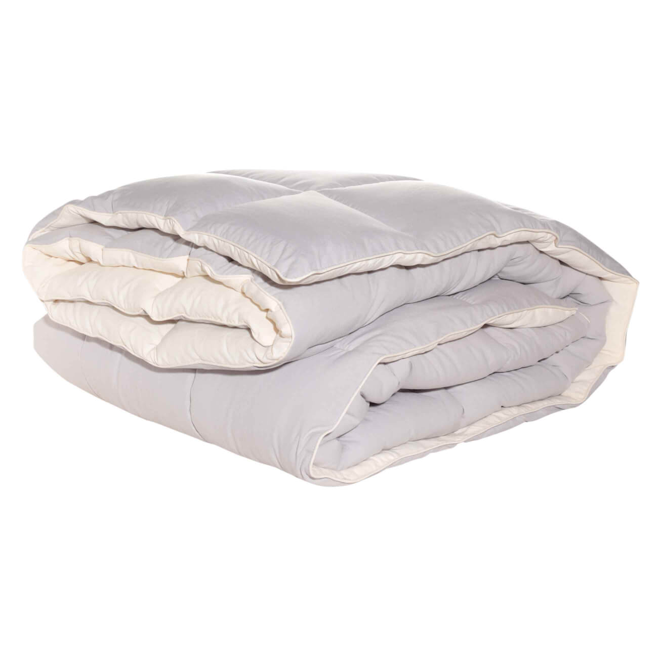 Одеяло, 140х200 см, микрофибра/холлофайбер, бежевое/молочное, Hollow fiber