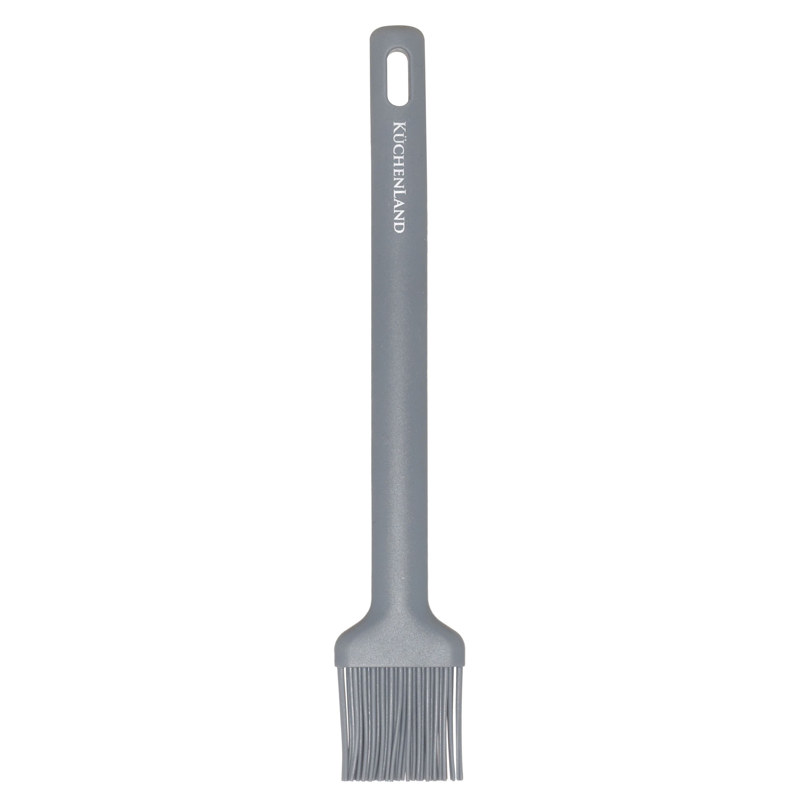 Кисть кулинарная, 27 см, силикон, серая, Grey steel, image-0