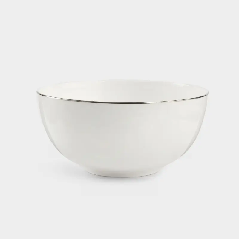 Салатник, 16х7 см, 800 мл, фарфор F, белый, Ideal silver ,image-0