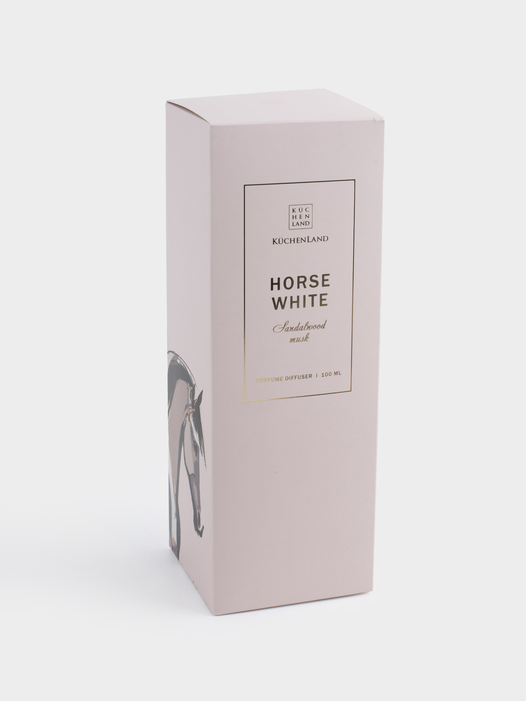 Ароматический диффузор, 100 мл, керамика, белый, Sandalwood musk, Лошадь, Horse white, image-7