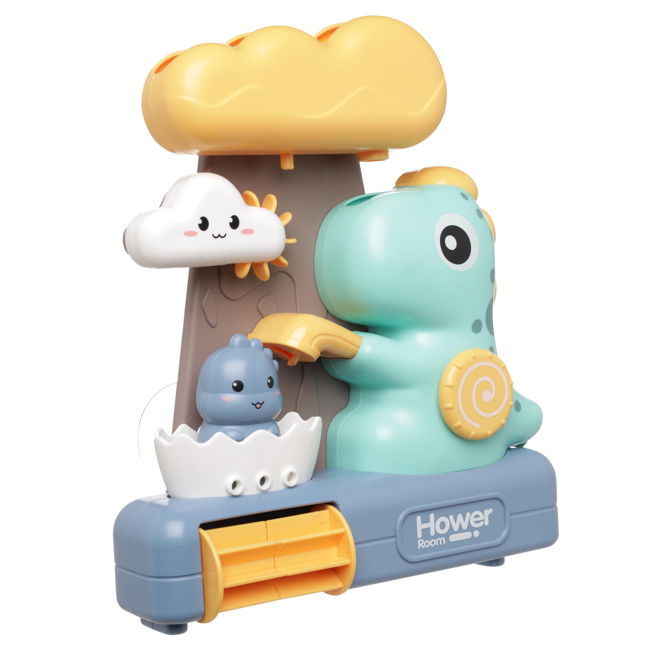 Игрушка для купания, 23x20 см, пластик, цветная, Водяной душ с динозаврами, Dino, image-0