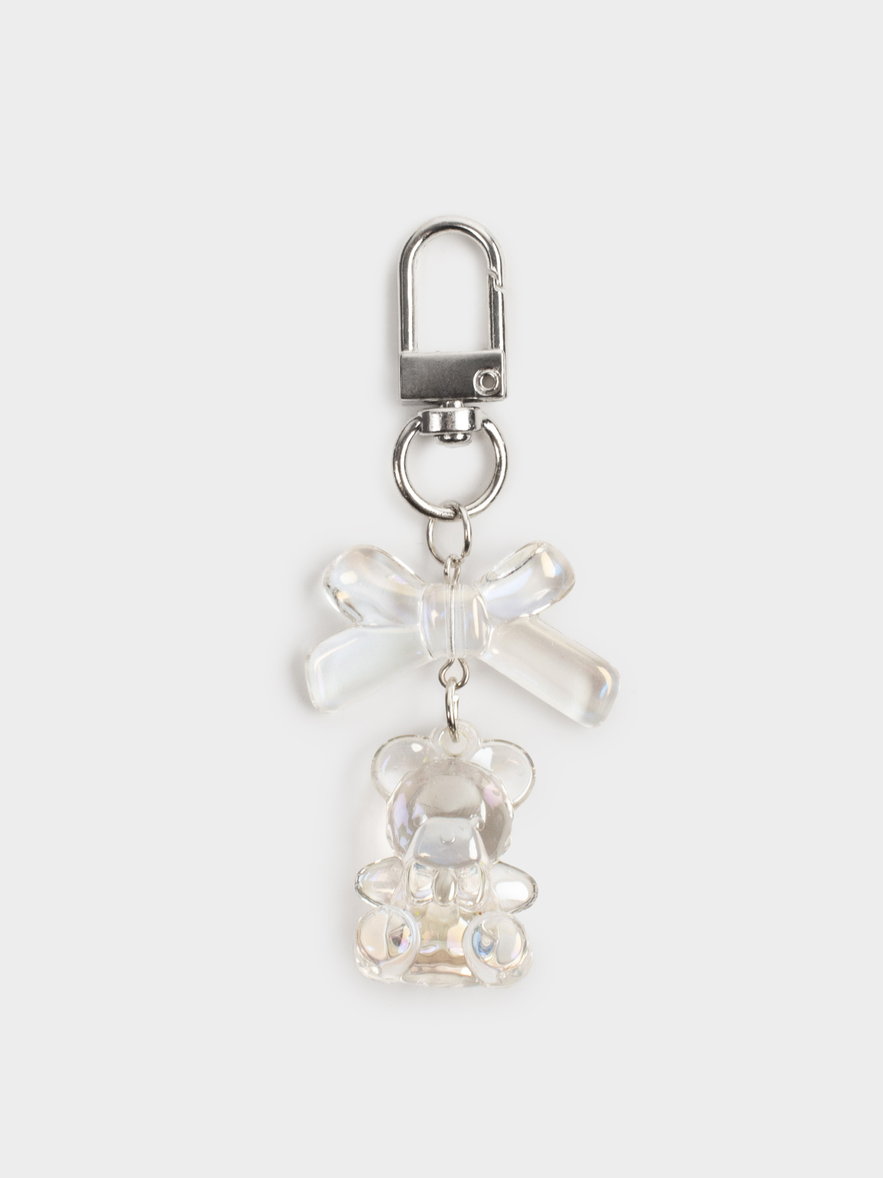 Брелок, 8 см, акрил/металл, перламутр, Мишка, Keychain polar, image-0