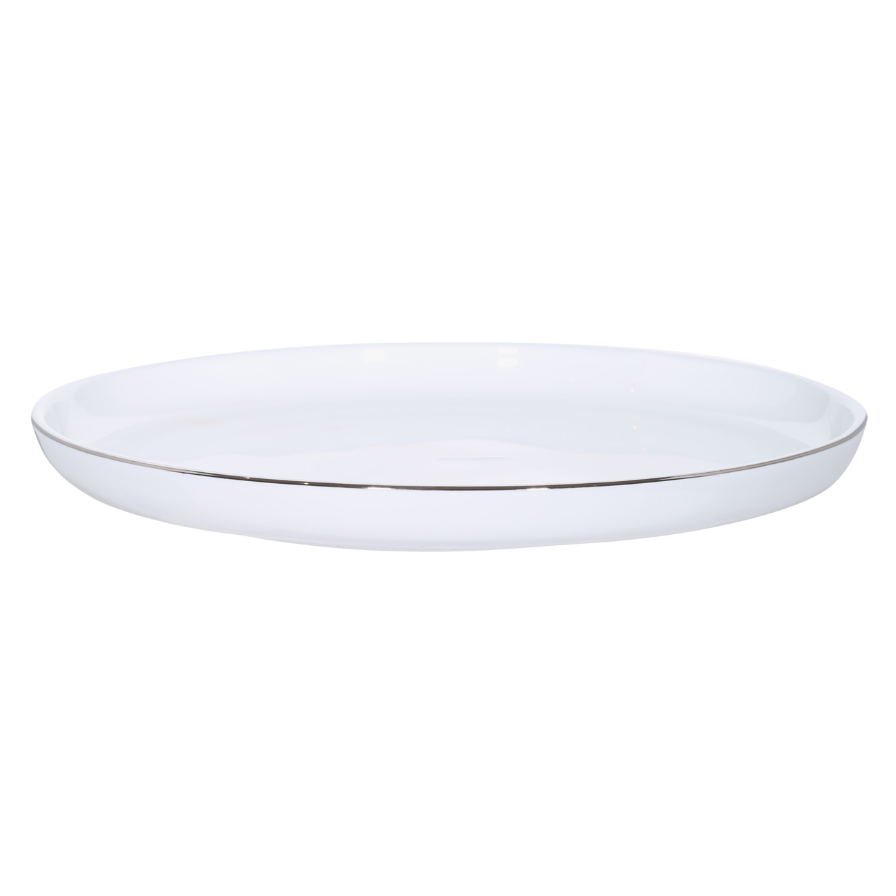 Тарелка десертная, 20 см, 2 шт, фарфор F, белая, Ideal silver изображение № 3