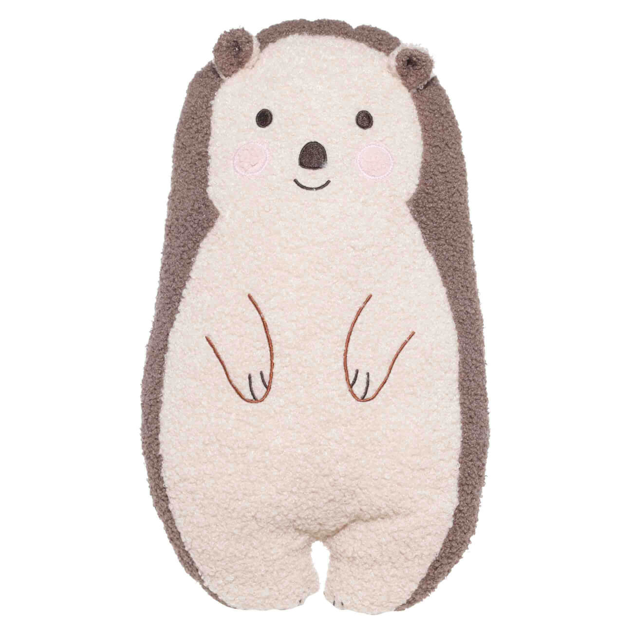 

Подушка декоративная, 45х25 см, букле, серо-коричневая, Ежик, Forest animals