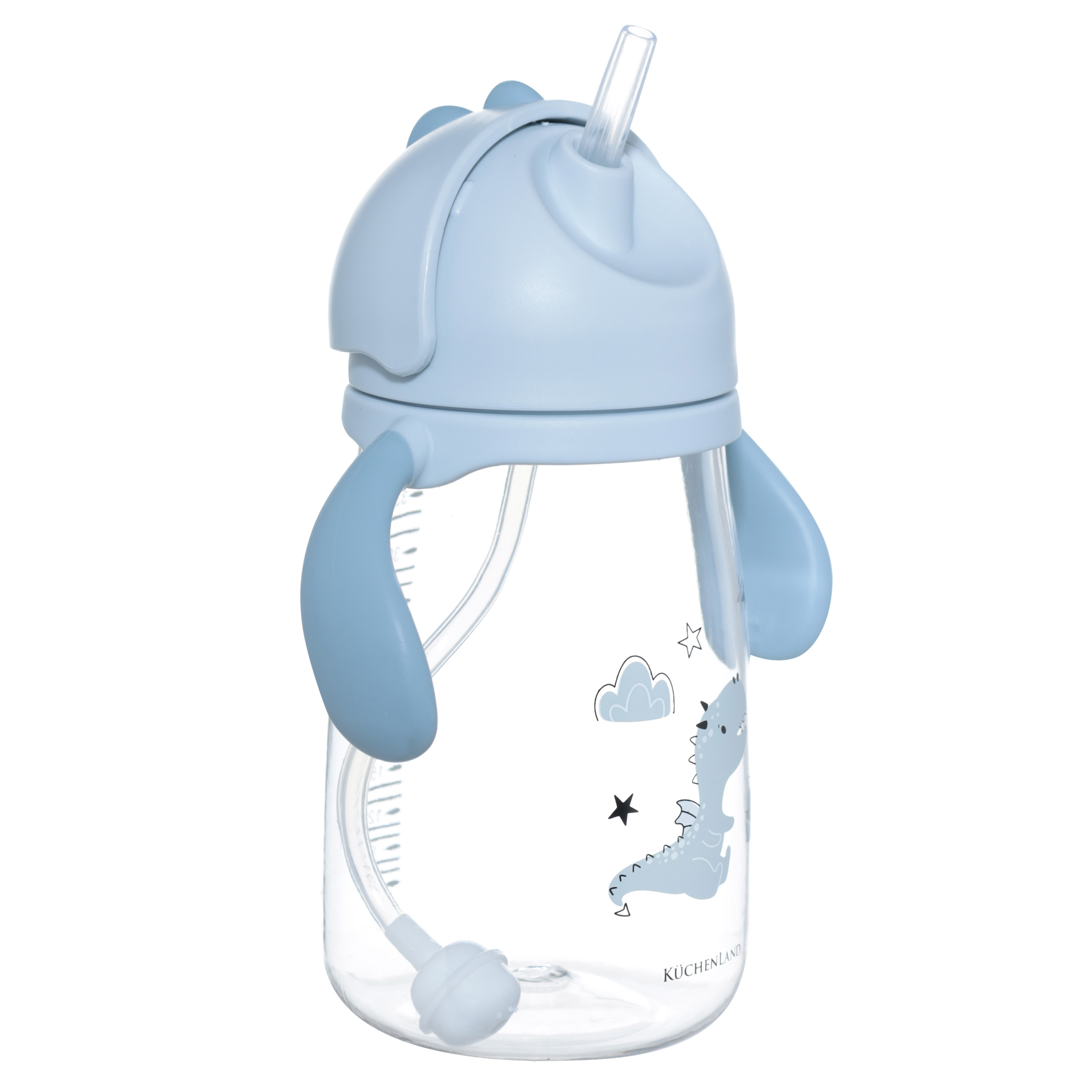 Бутылка-поильник, детская, 360 мл, тритан, голубая, Дракоша, Dino изображение № 2