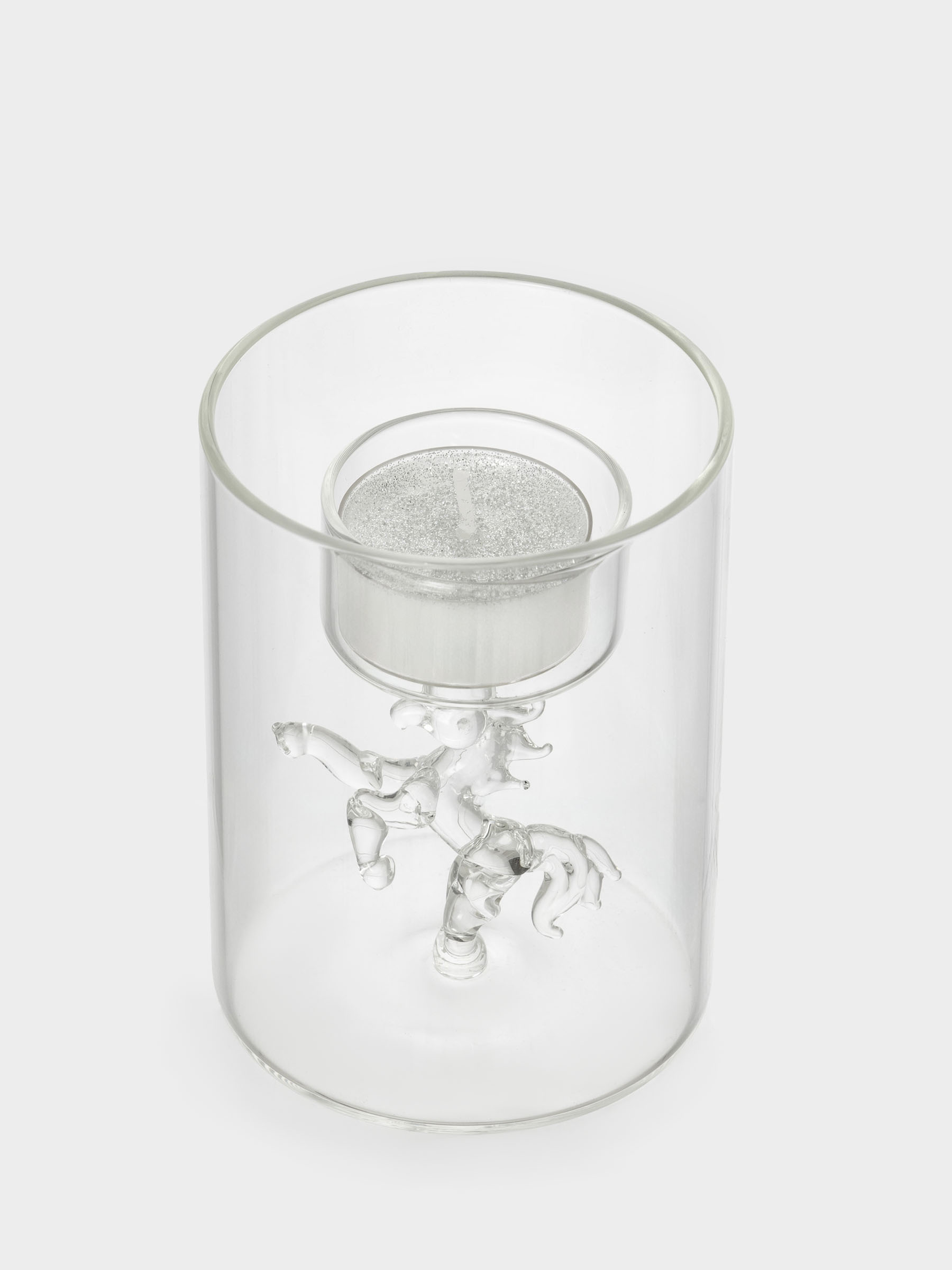 Подсвечник, 11 см, для чайной свечи, стекло Б, Конь, Decor candle, image-3