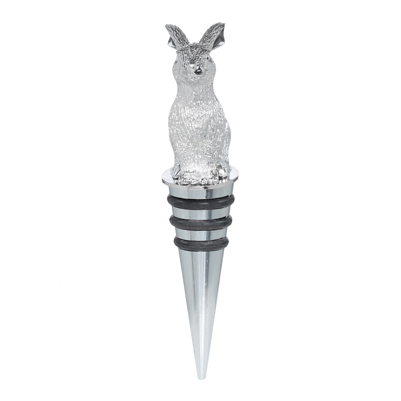 Пробка для винной бутылки, 11 см, металл, Кролик, Rabbit изображение № 2