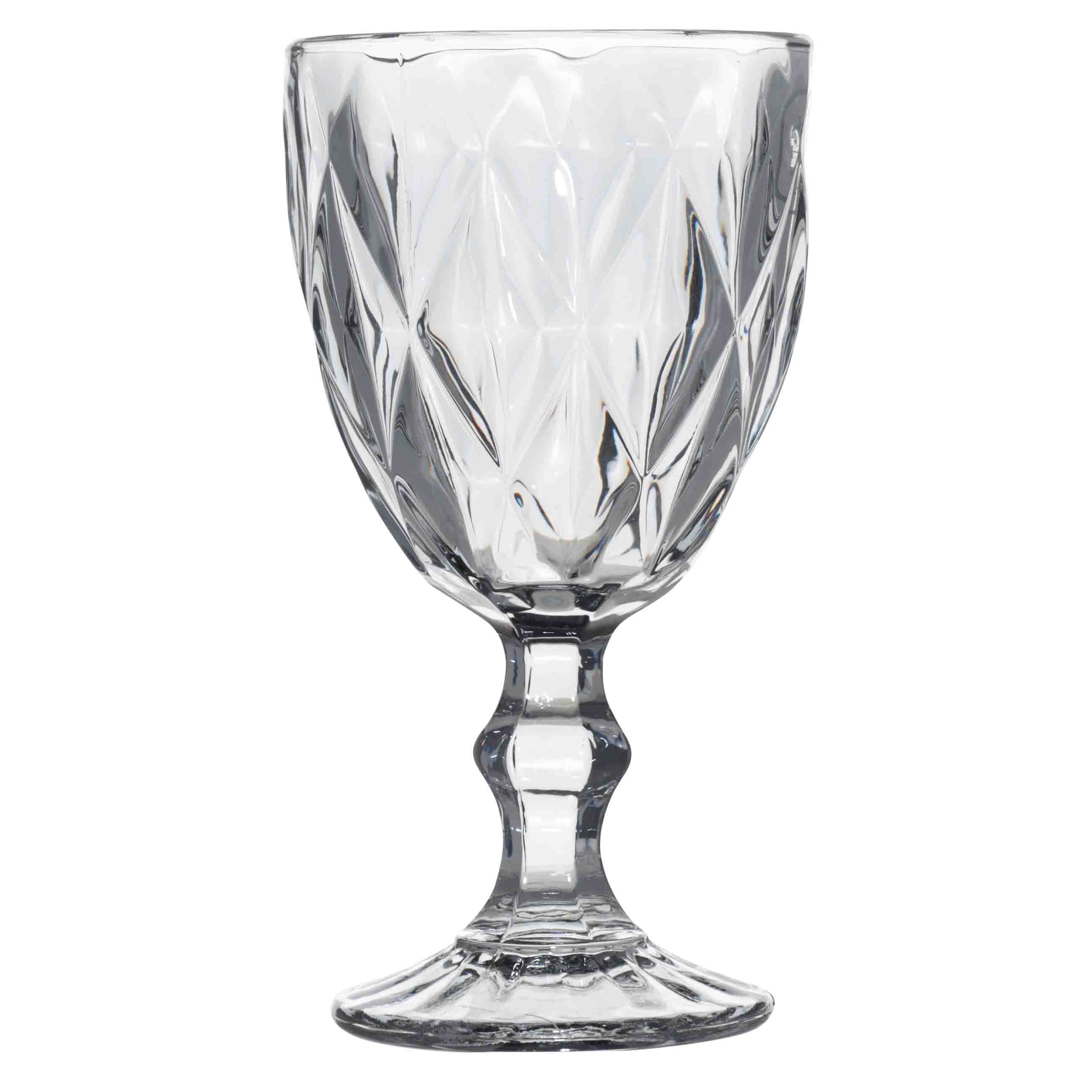 Бокал-кубок для вина, 300 мл, стекло Р, серый, Rhomb color изображение № 2
