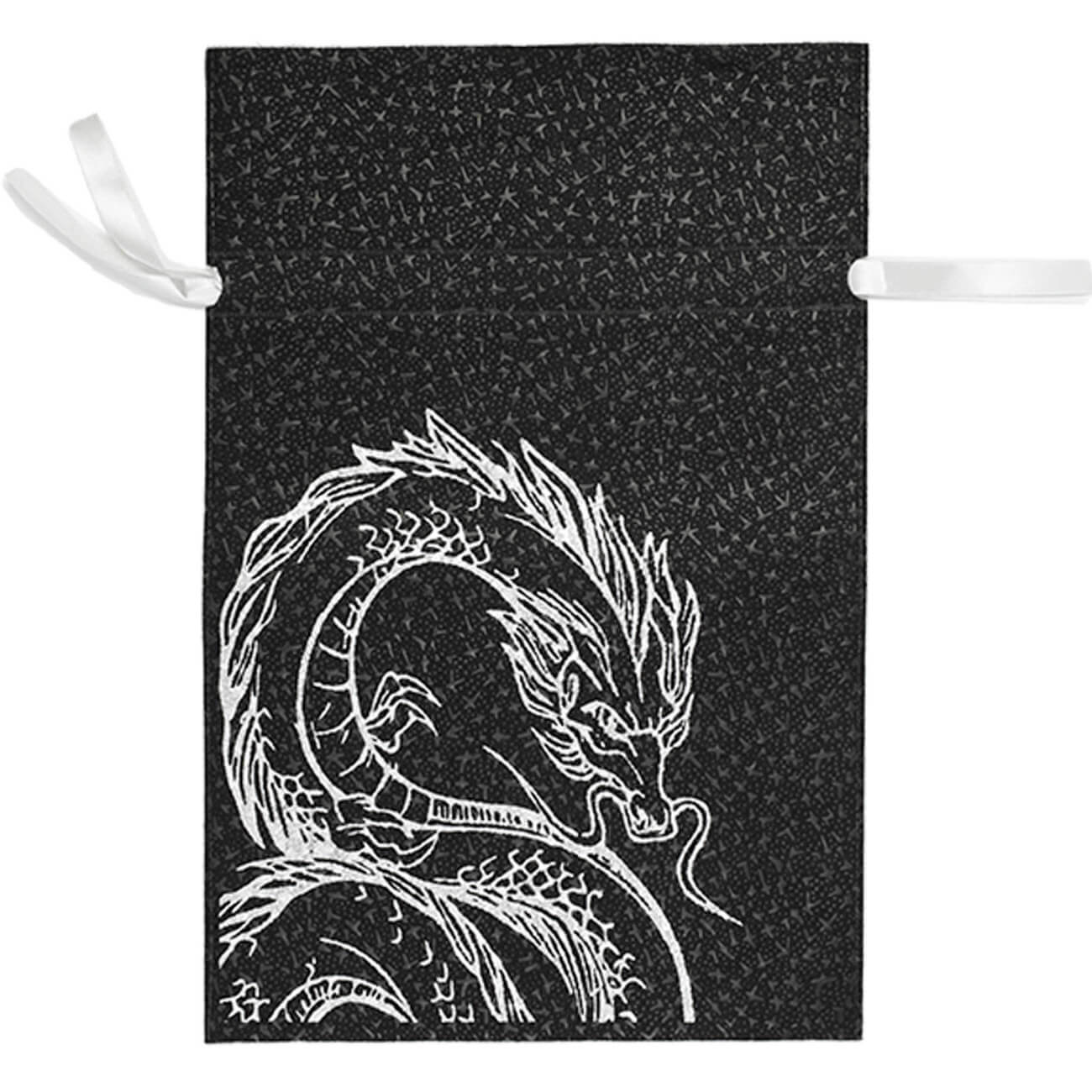 Мешок подарочный, 40х56 см, с завязками, полипропилен, черный, Дракон, Dragon dayron
