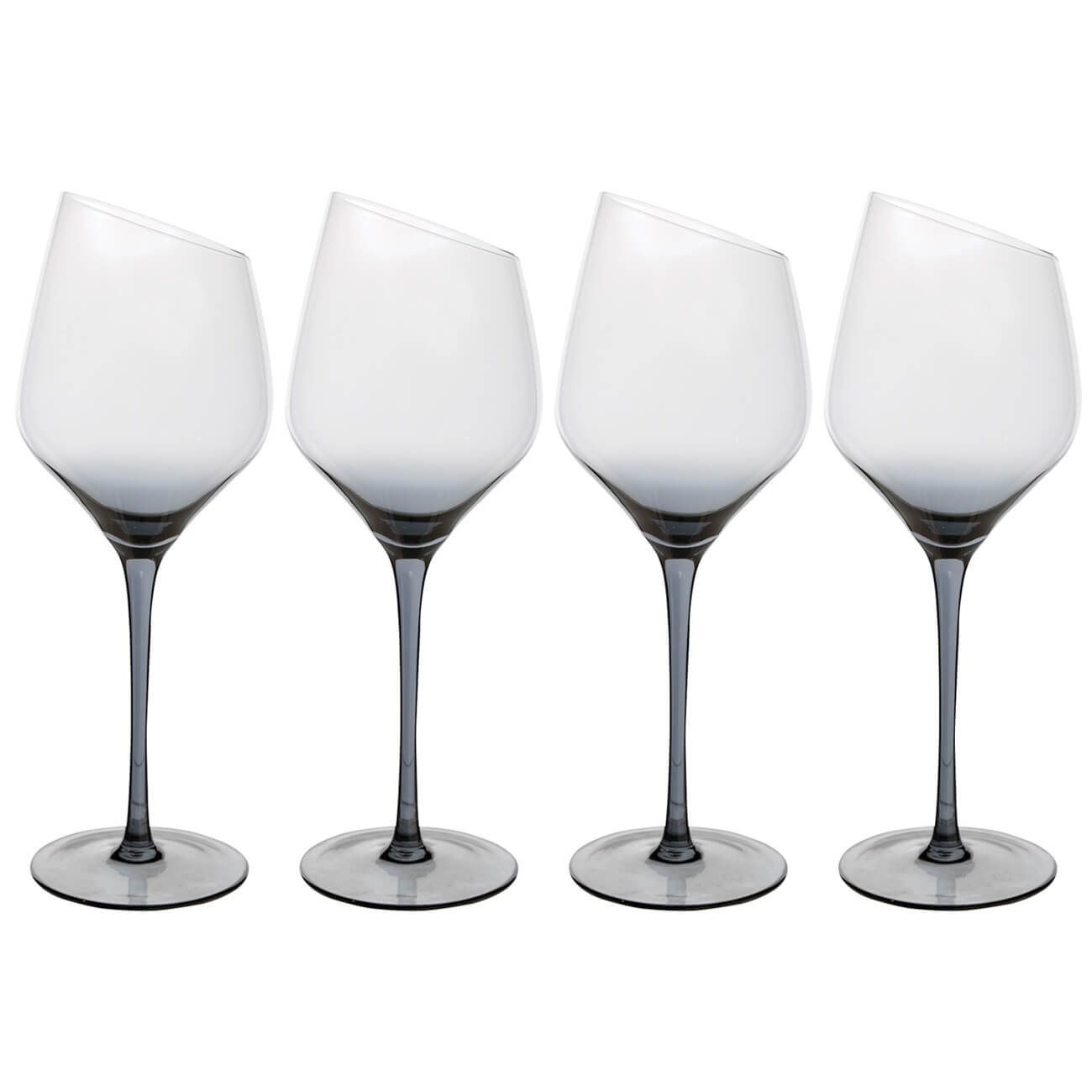 Бокал для белого вина, 460 мл, 4 шт, стекло, серый, Charm L Color - фото 1