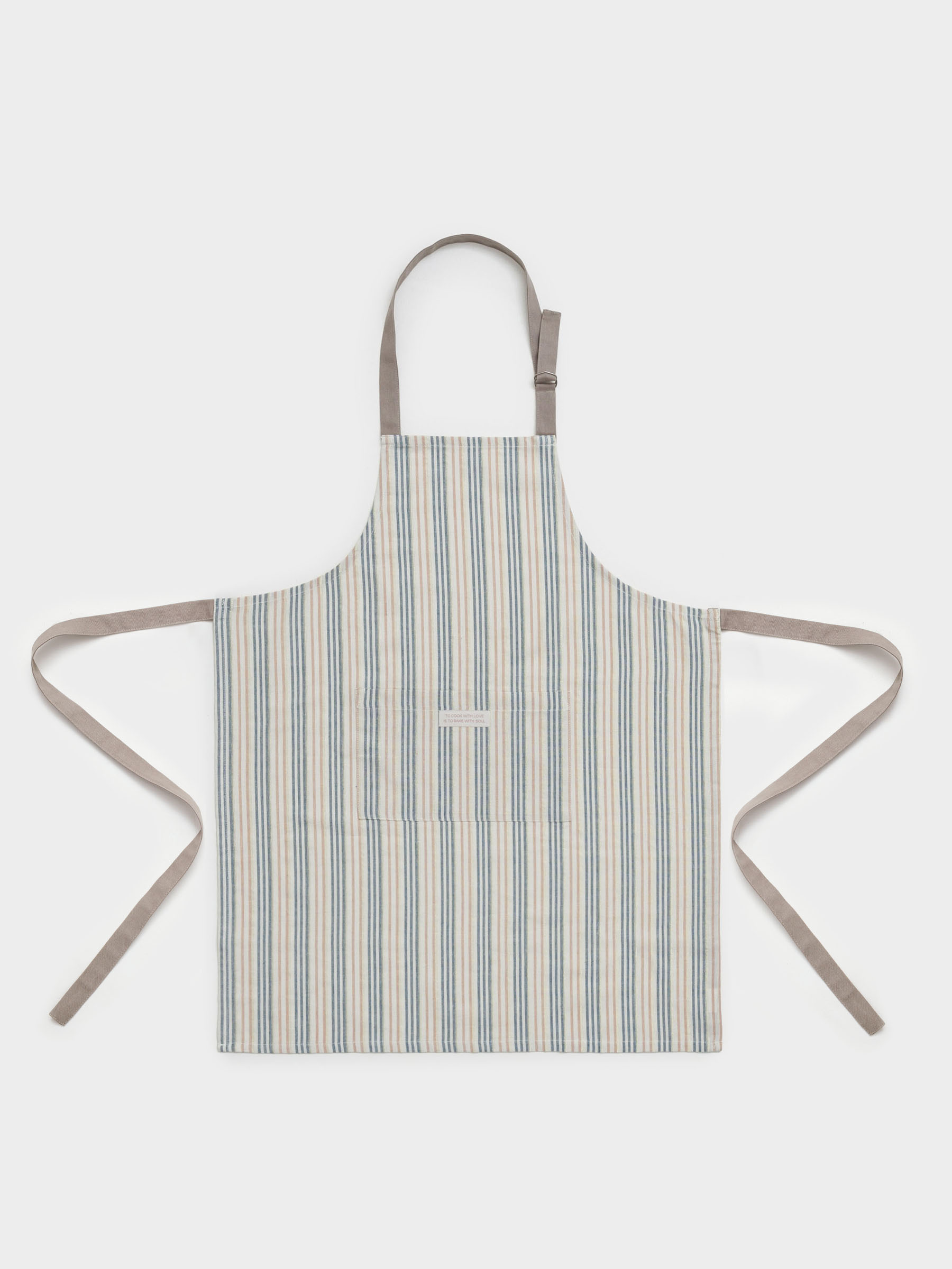 Фартук, 65х85 см, хлопок, молочный, Полосы, Stripes kitchen, image-0