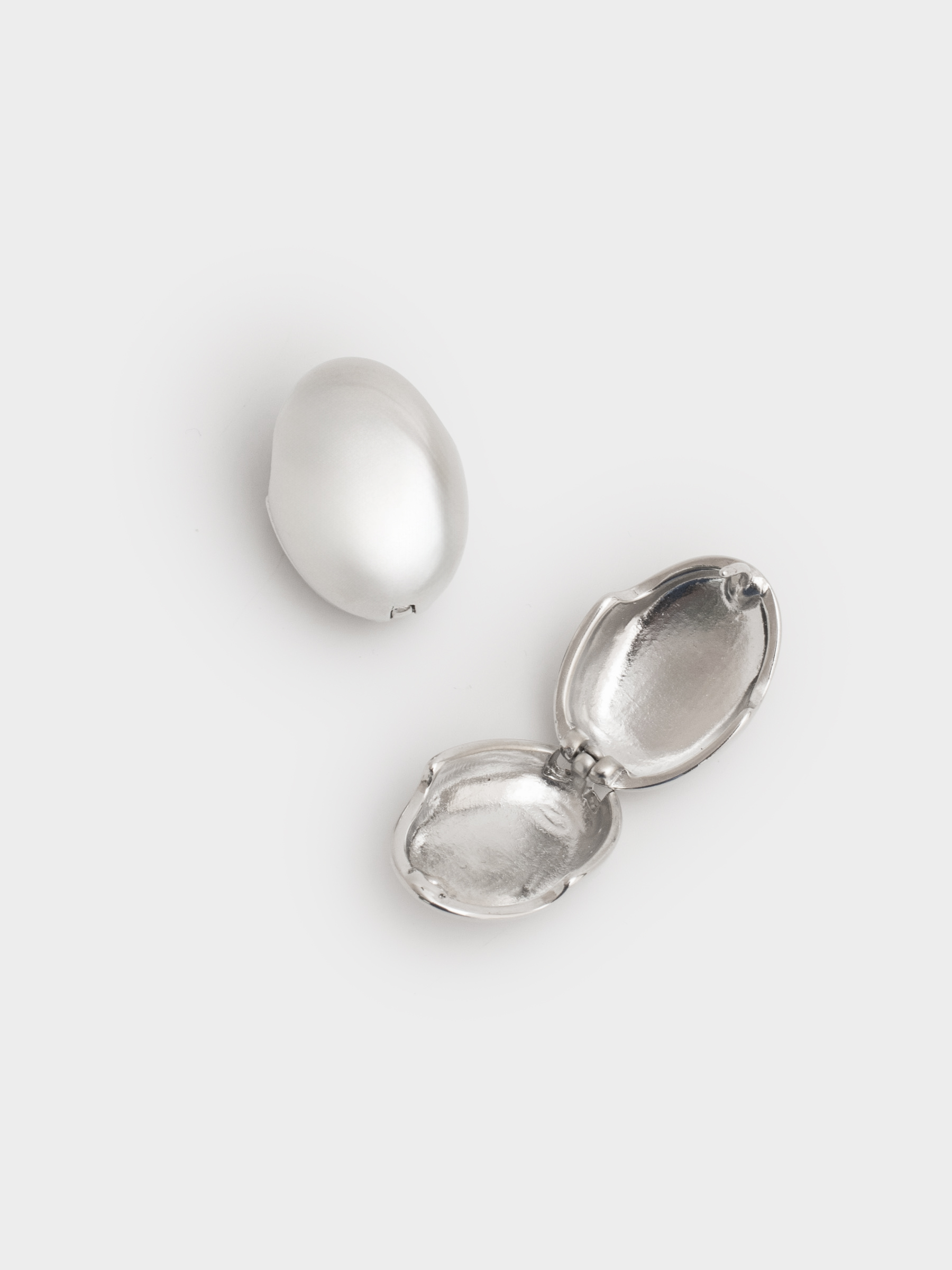 Серьги-пусеты, 1,5 см, 2 шт, металл, серебристые, Jewelry, image-1