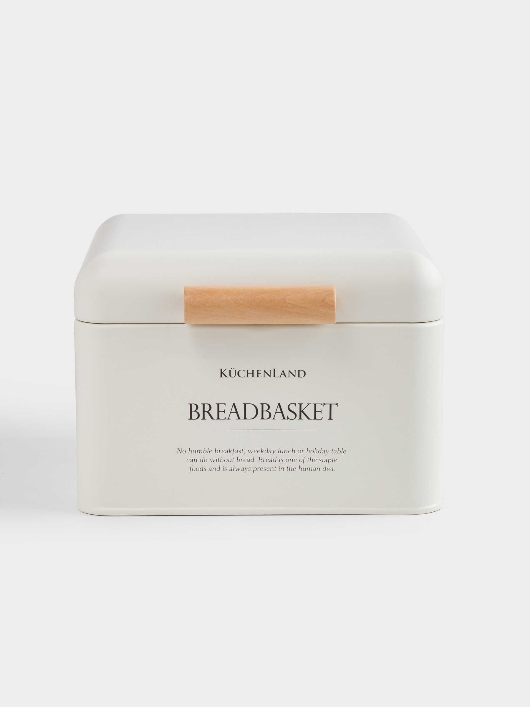 Хлебница, 20х20х14 см, металл/дерево, квадратная, молочная, Breadbasket, Course, image-0
