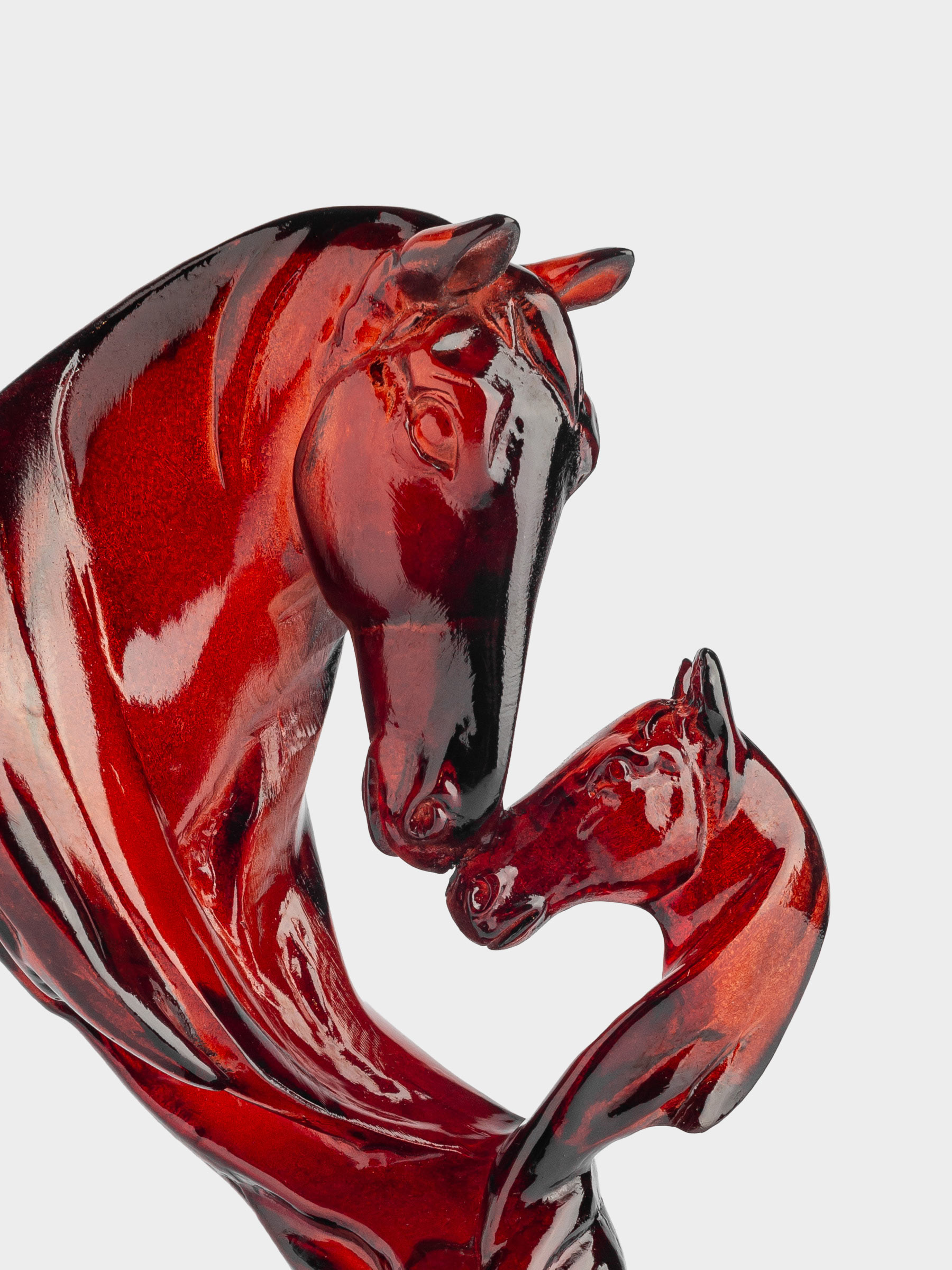 Статуэтка, 15 см, полирезин, бордовая, Голова лошади, Horse color, image-3