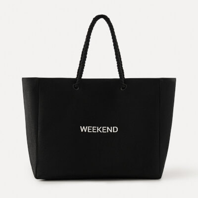 Сумка женская, 44х35 см, полиэстер, черная, Weekend, Coast ,image-0