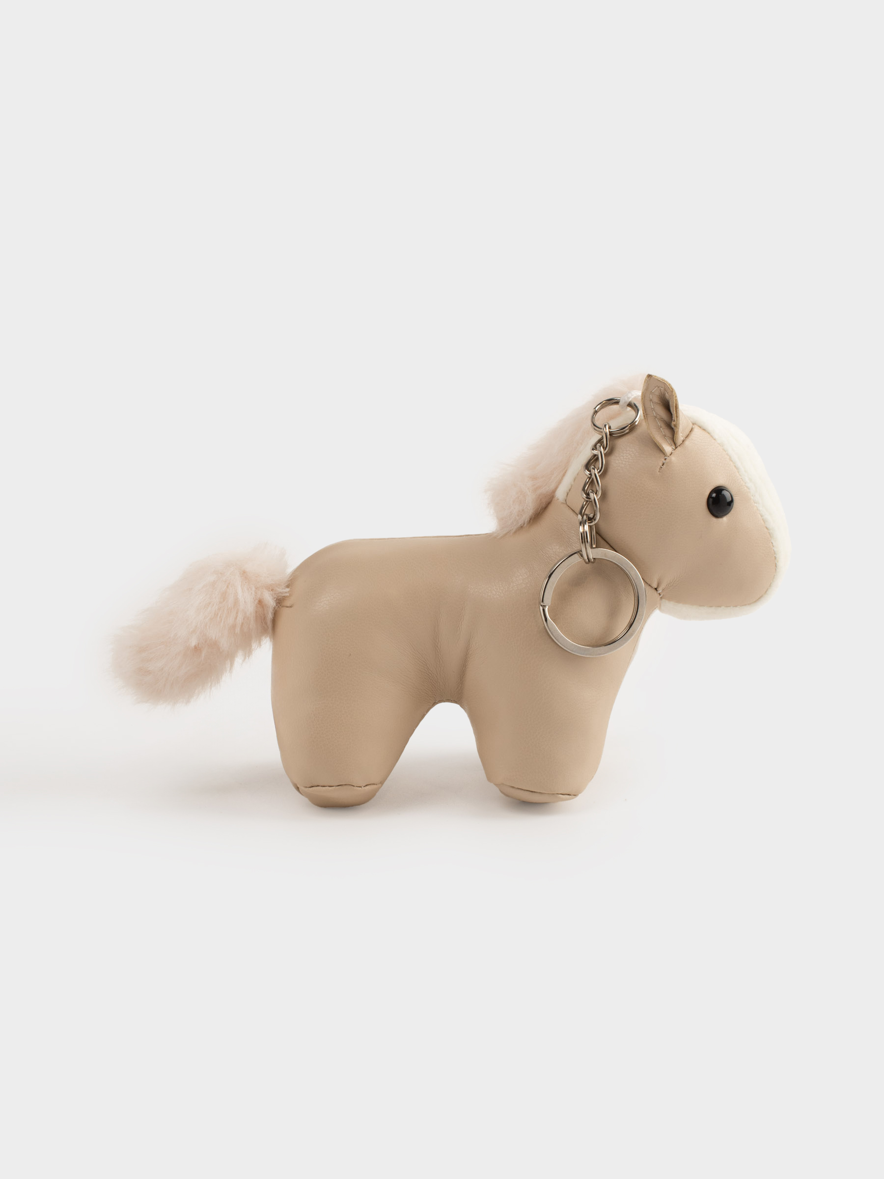 Брелок, 12 см, полиуретан/металл, бежевый, Лошадь, Keychain toy, image-3