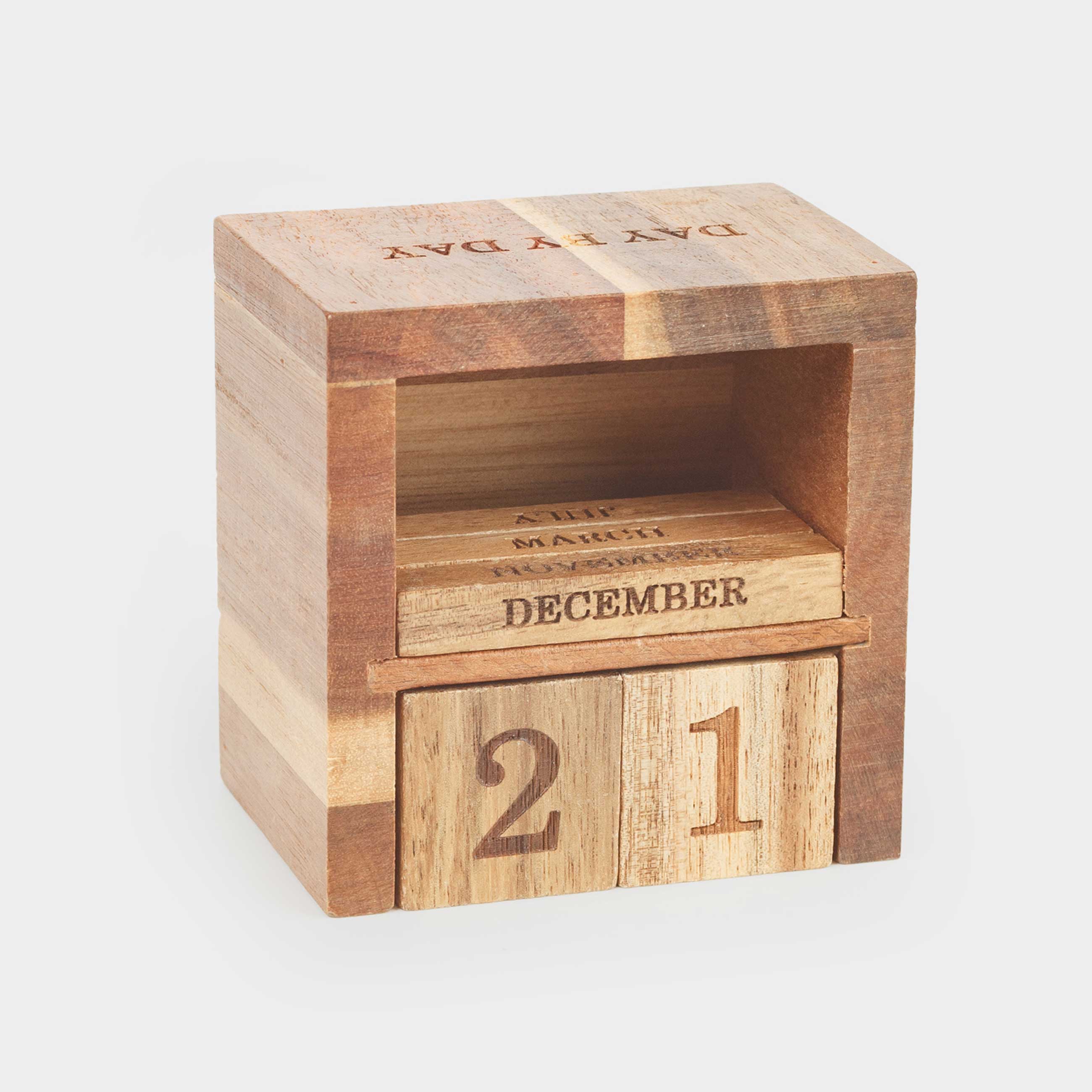 Календарь настольный, 8х5 см, с кубиками, с подставками для ручек, дерево, Noble tree, image-3