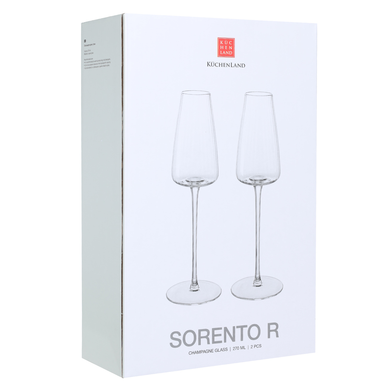 Бокал для шампанского, 270 мл, 2 шт, стекло, Sorento R изображение № 2
