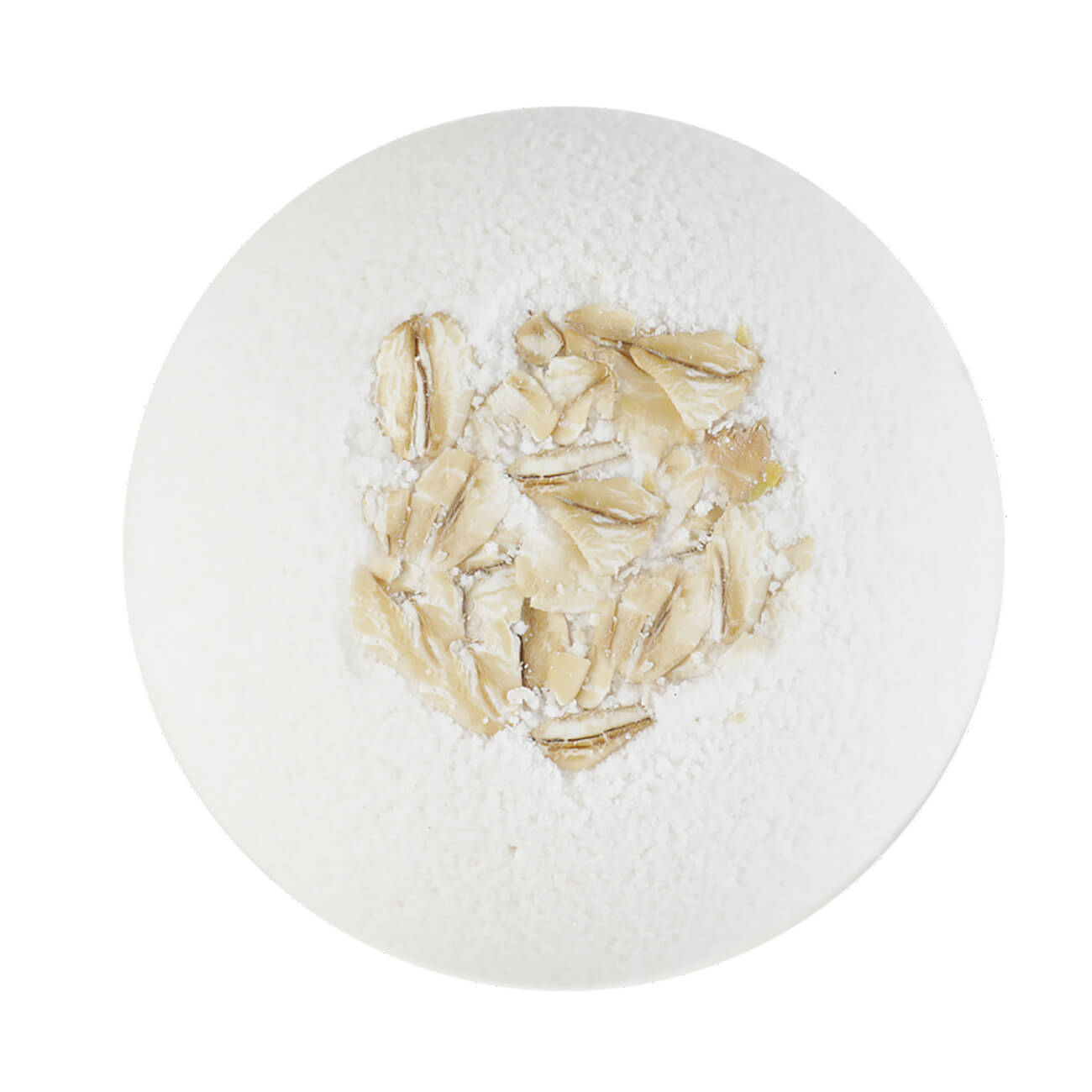 

Бомбочка для ванны, 130 гр, с овсом, белая, Ваниль, Body spa