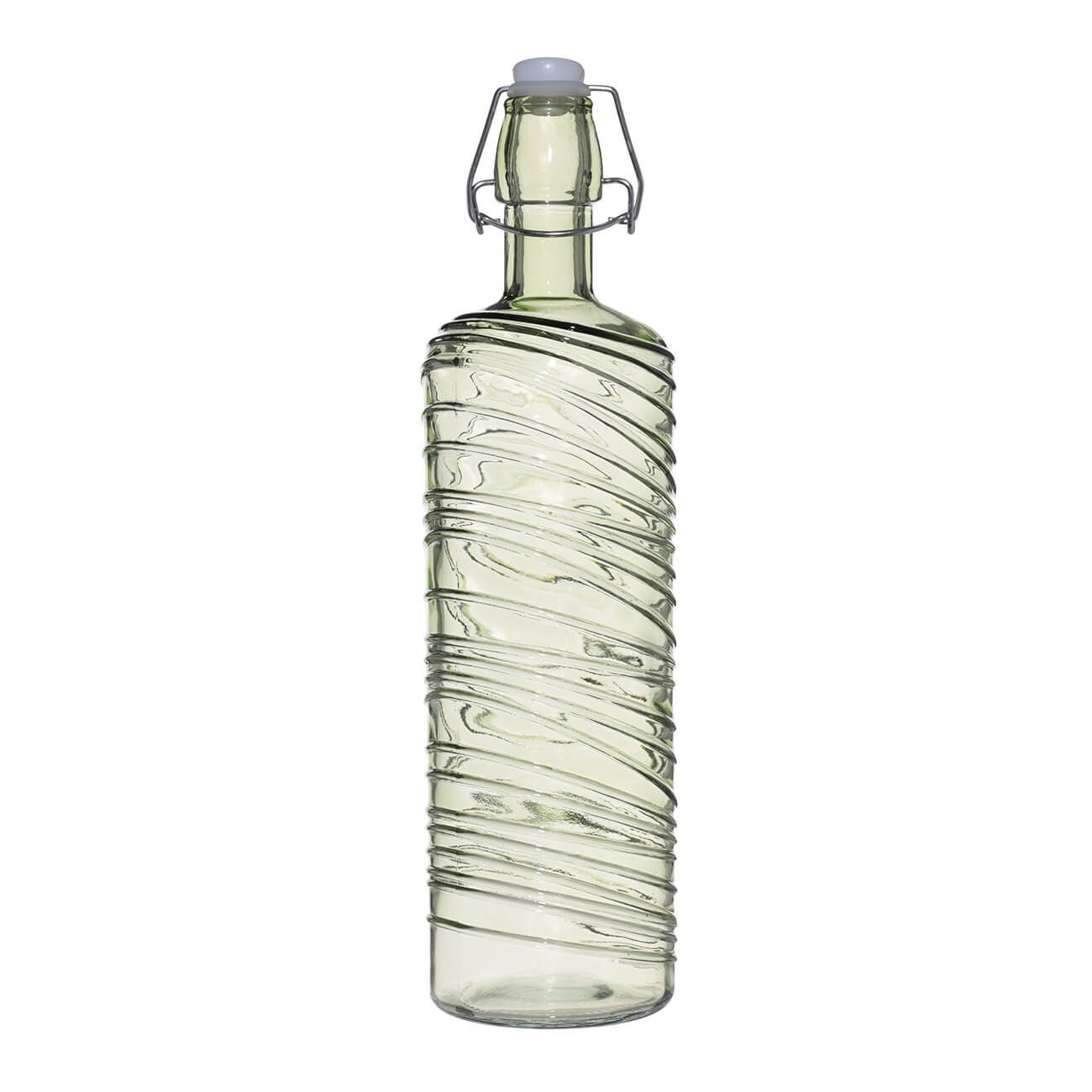 Бутылка для масла или уксуса, 980 мл, стекло Р/металл, зеленая, Grass