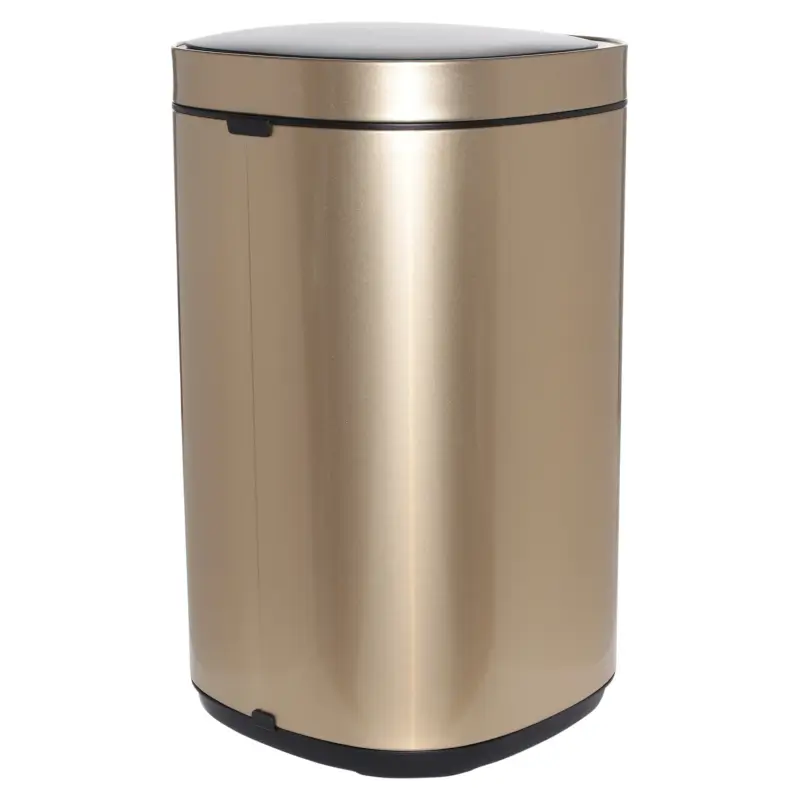 Ведро для мусора, 40 л, сенсорное, сталь/пластик, золотистое, Sensor bin ,image-0