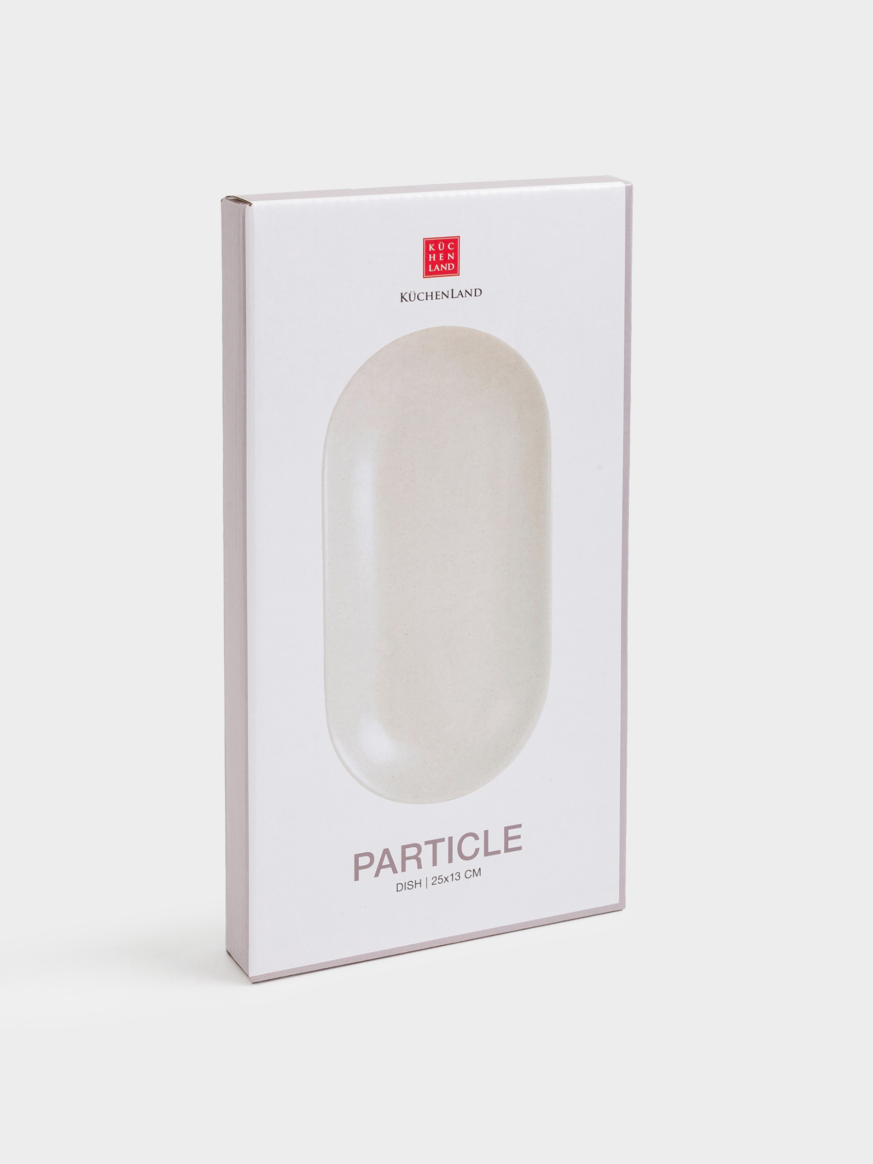 Блюдо, 25х13 см, керамика, овальное, молочное, в крапинку, Particle, image-6