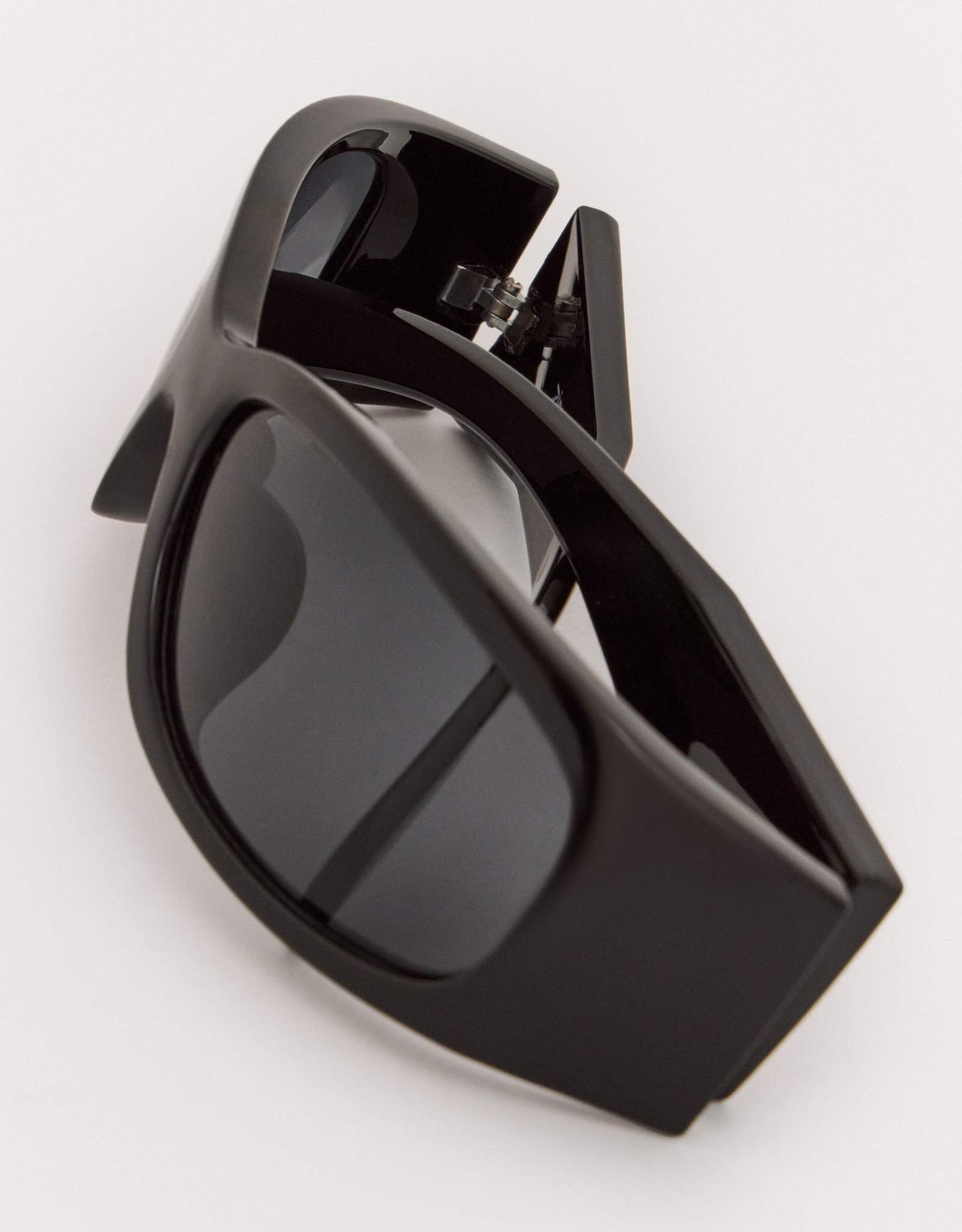 Очки солнцезащитные, пластик, прямоугольные, черные, Nifty, image-2