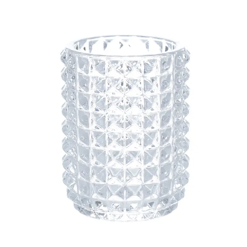 Стакан для ванной комнаты, 11 см, стекло, Diamond lights ,image-0