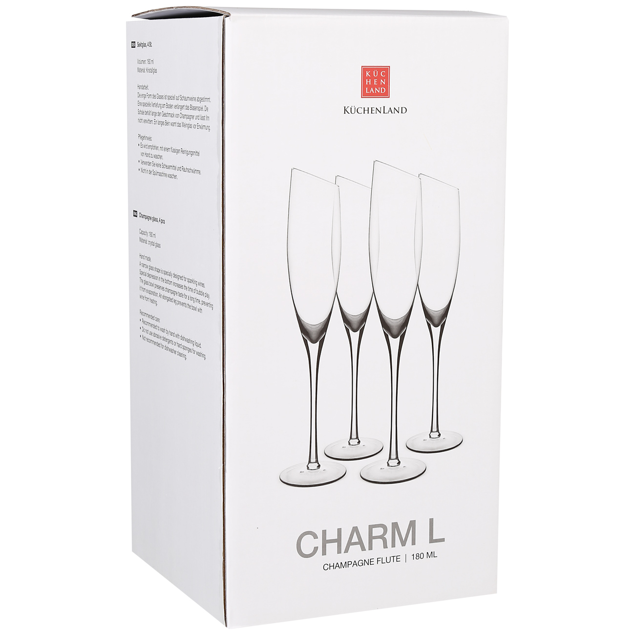 Бокал для шампанского, 180 мл, 4 шт, Charm L изображение № 2