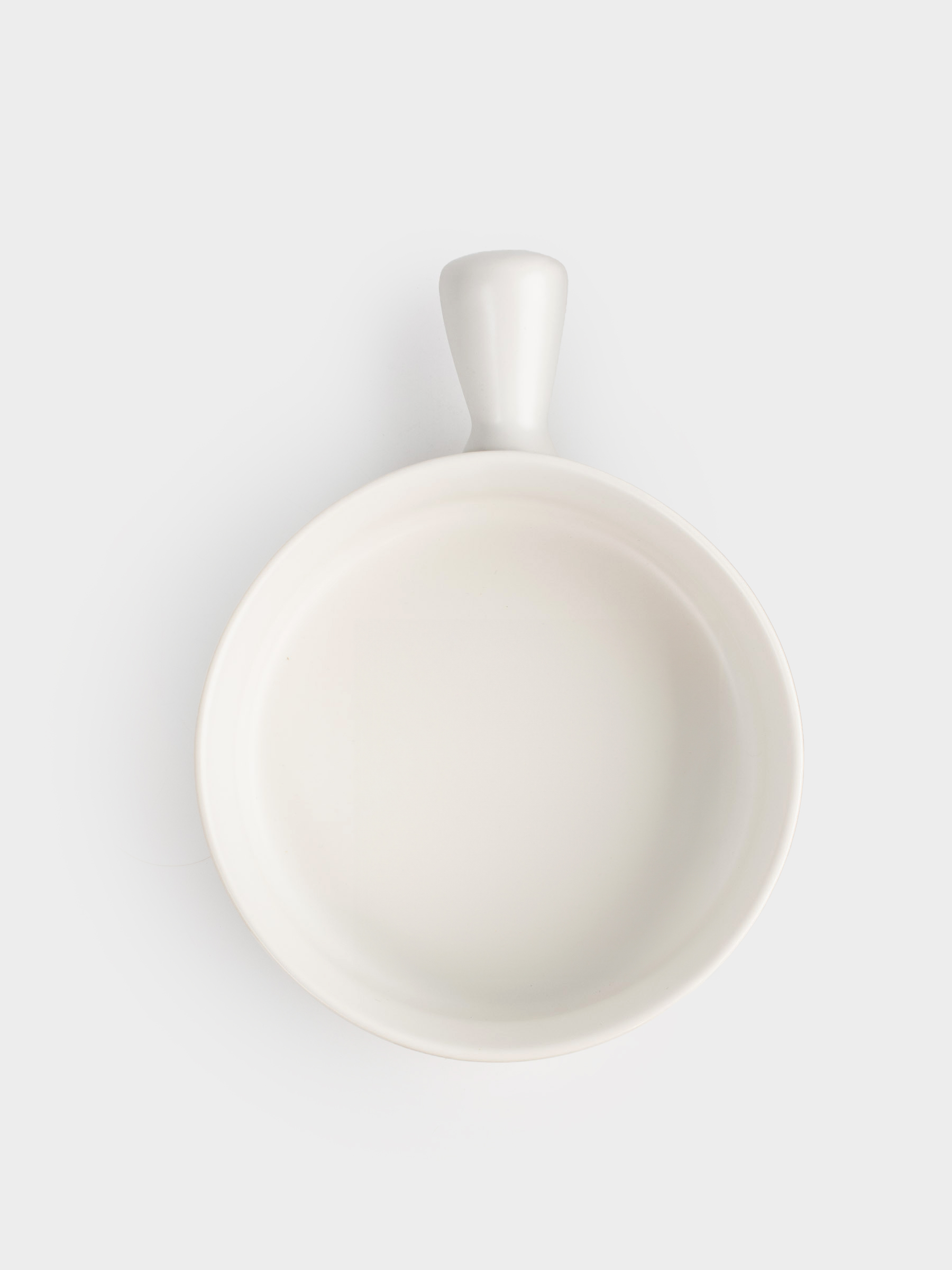 Форма для запекания, 15 см, с ручкой, круглая, керамика, белая, Light kitchen, image-8