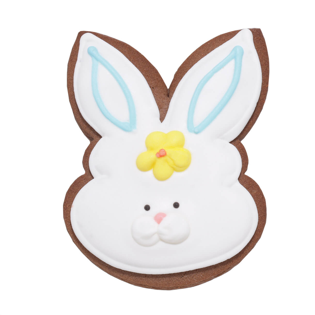 

Печенье, 60 гр, глазированное, белое, Кролик с цветком, Easter