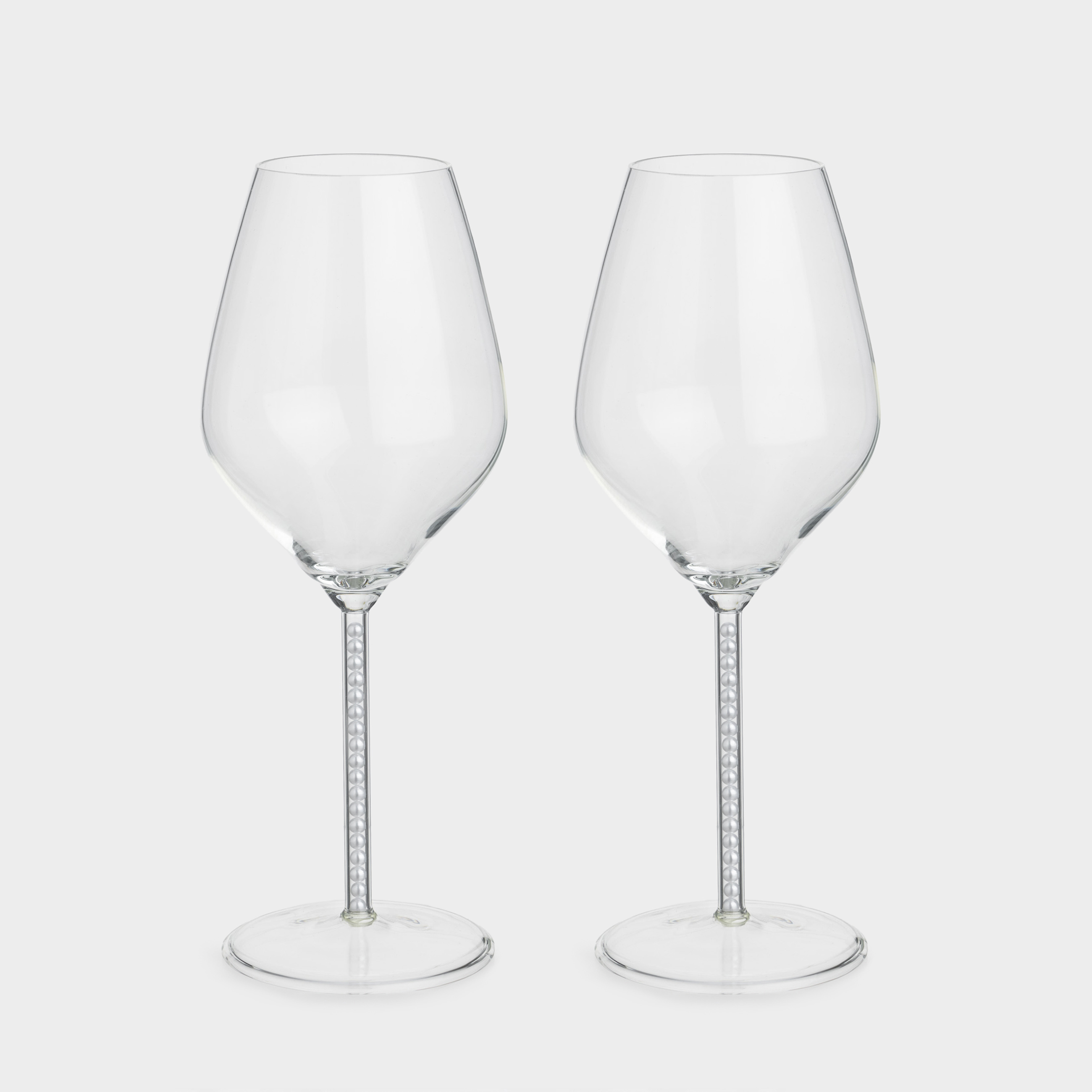 Бокал для вина 450 мл 2 шт с жемчужинами стеклопластик Crystal pearl 2990₽