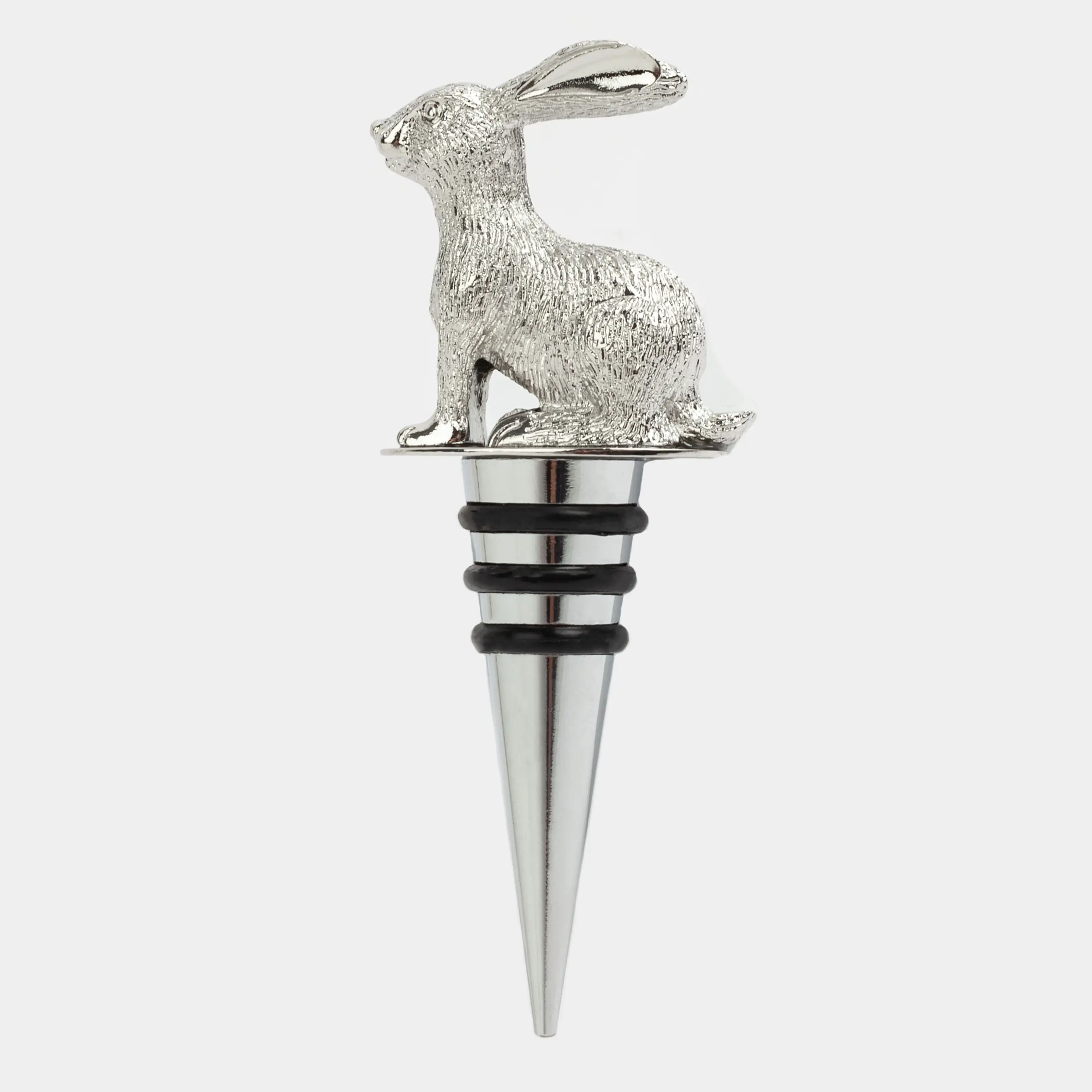 Пробка для винной бутылки, 11 см, металл, Кролик, Rabbit, image-0