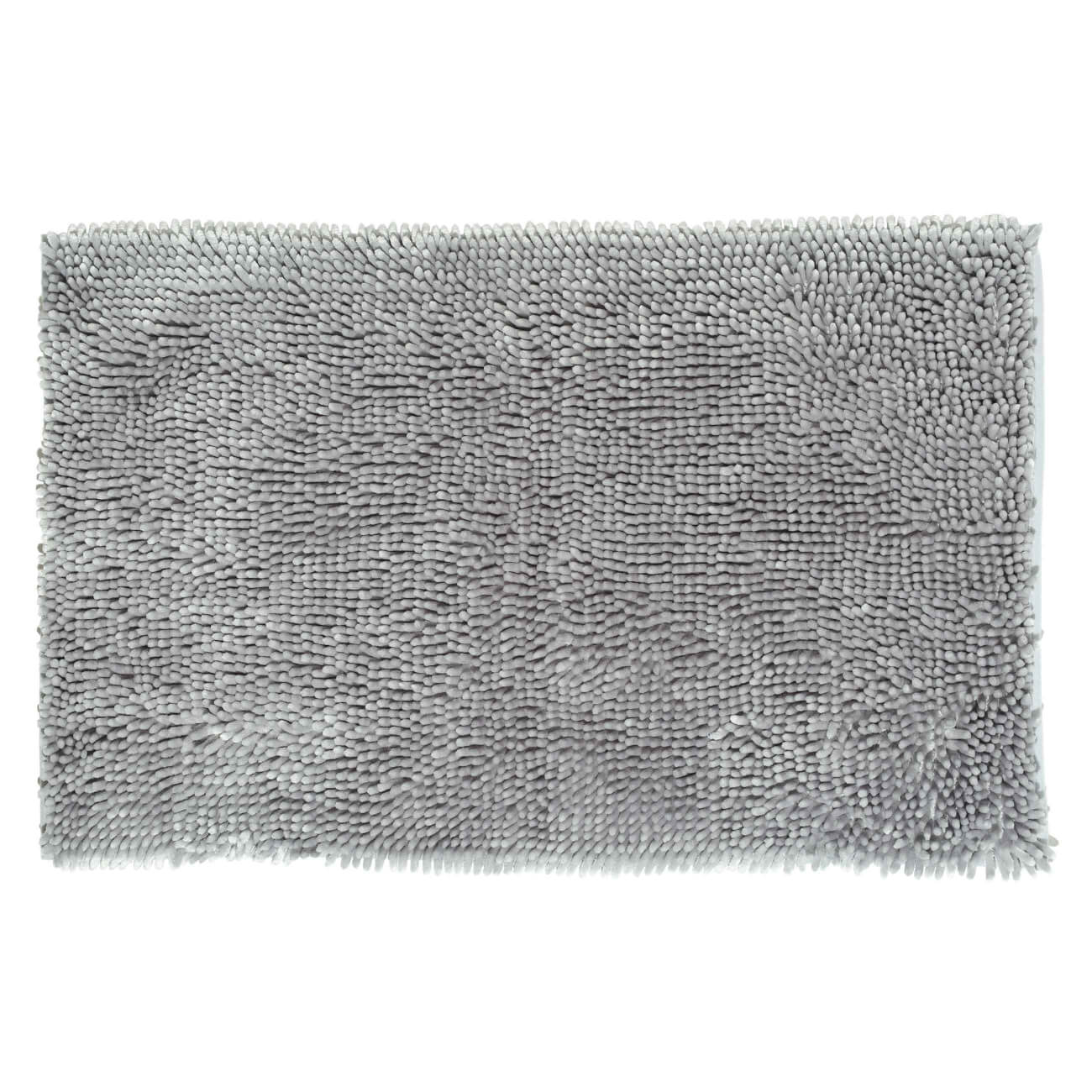 Коврик, 50х80 см, противоскользящий, полиэстер, серый, Fluff изображение № 1