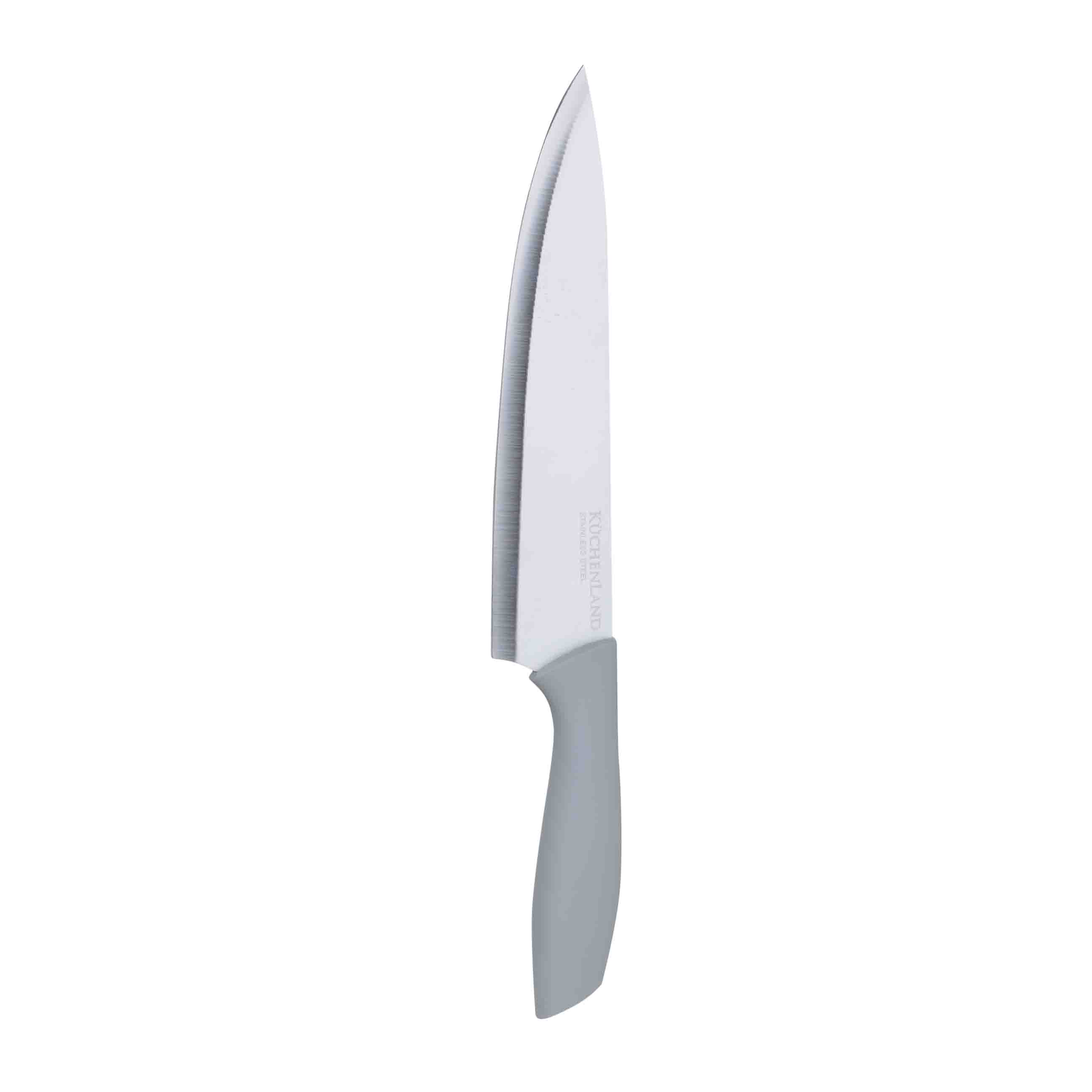 Набор ножей, 5 пр, в подставке, сталь/пластик, серый, Grey steel изображение № 3