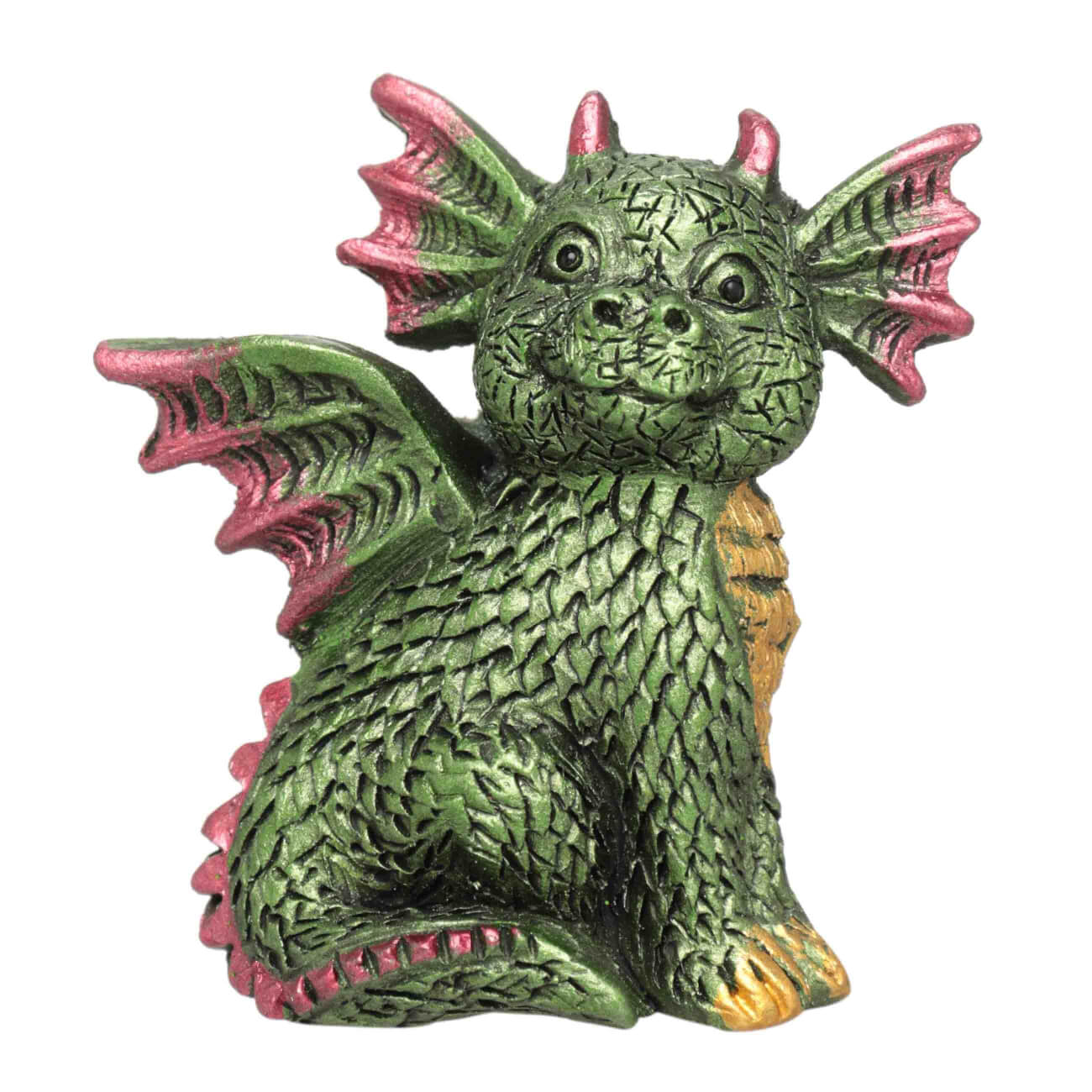 

Магнит, 6 см, полирезин, зеленый радужный, Дракон, Dragon blu