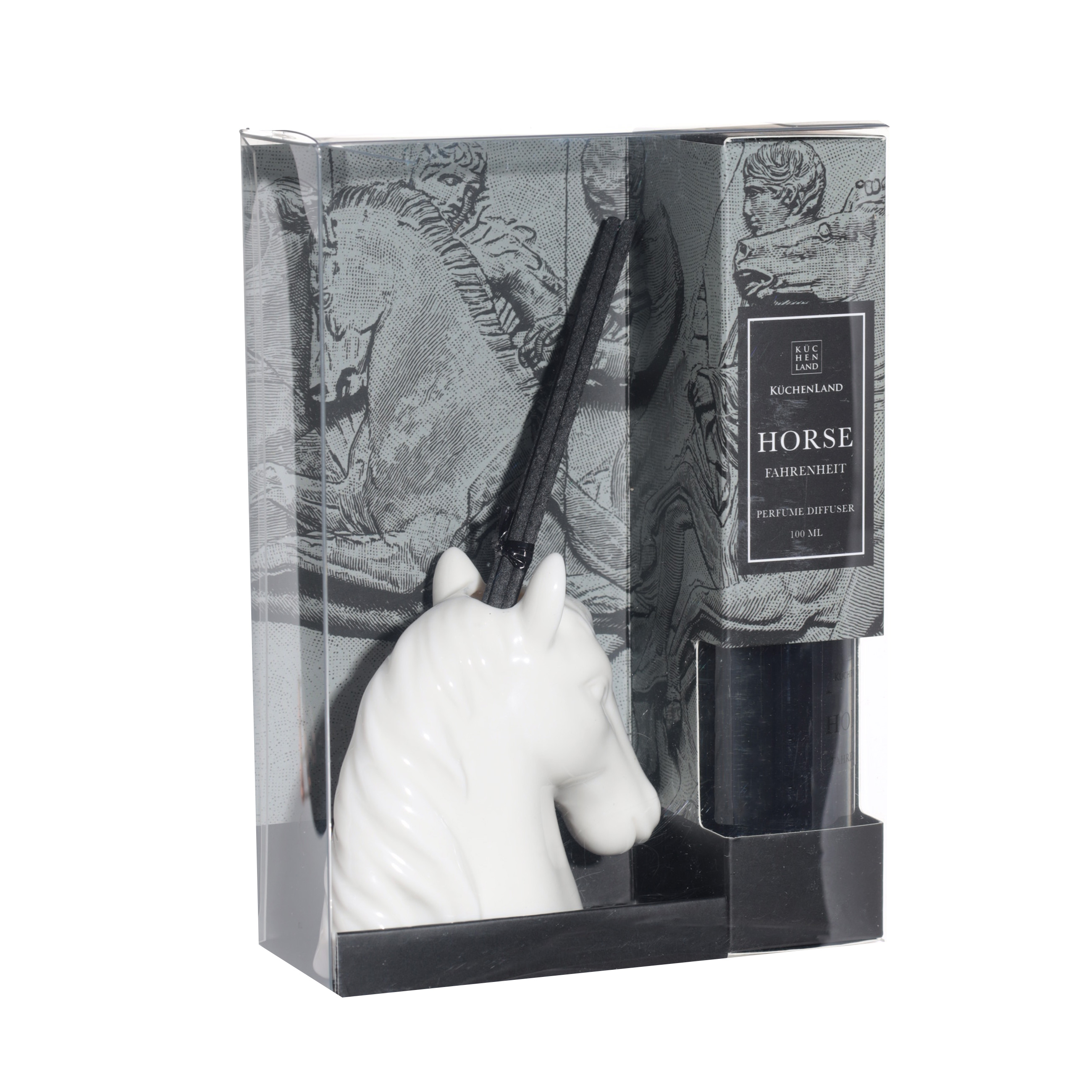 Ароматический диффузор, 100 мл, Fahrenheit, белый, Лошадь, Horse изображение № 4