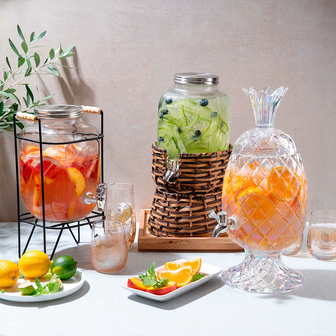 Диспенсер для напитков, 4 л, на подставке, стекло Р/металл, черный, Berry, image-7