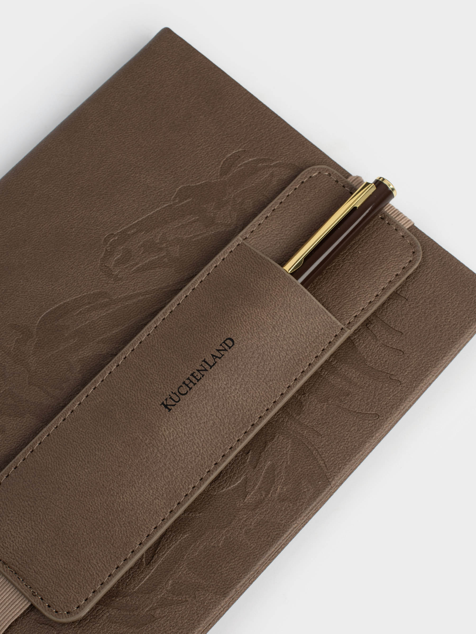 Блокнот для записей, 15х20 см, 80 л, с ручкой, полиуретан, коричневый, Лошадь, B&G, image-1