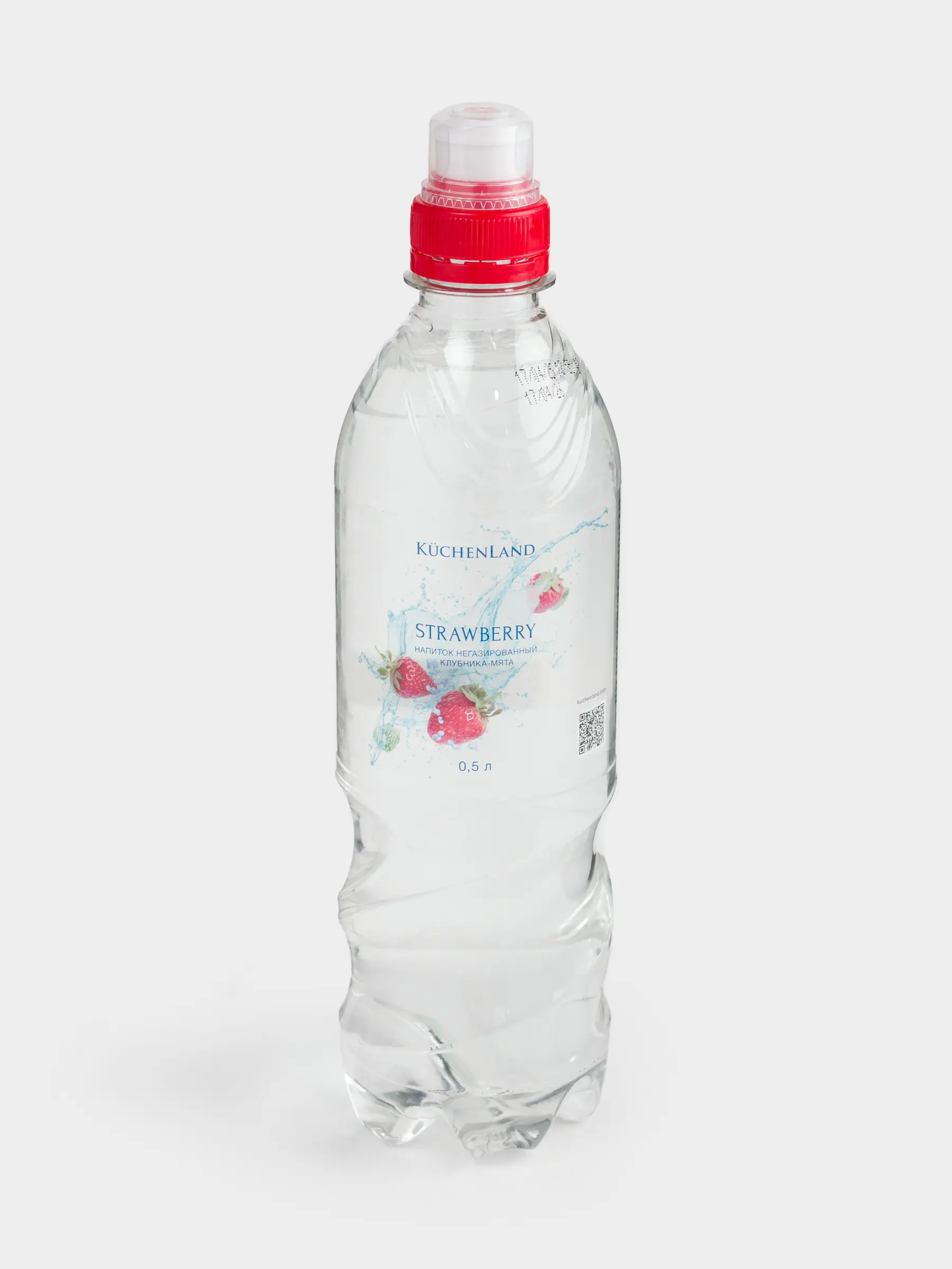 Напиток, 500 мл, питьевой, негазированный, в бутылке, со вкусом клубники и мяты, Water berry