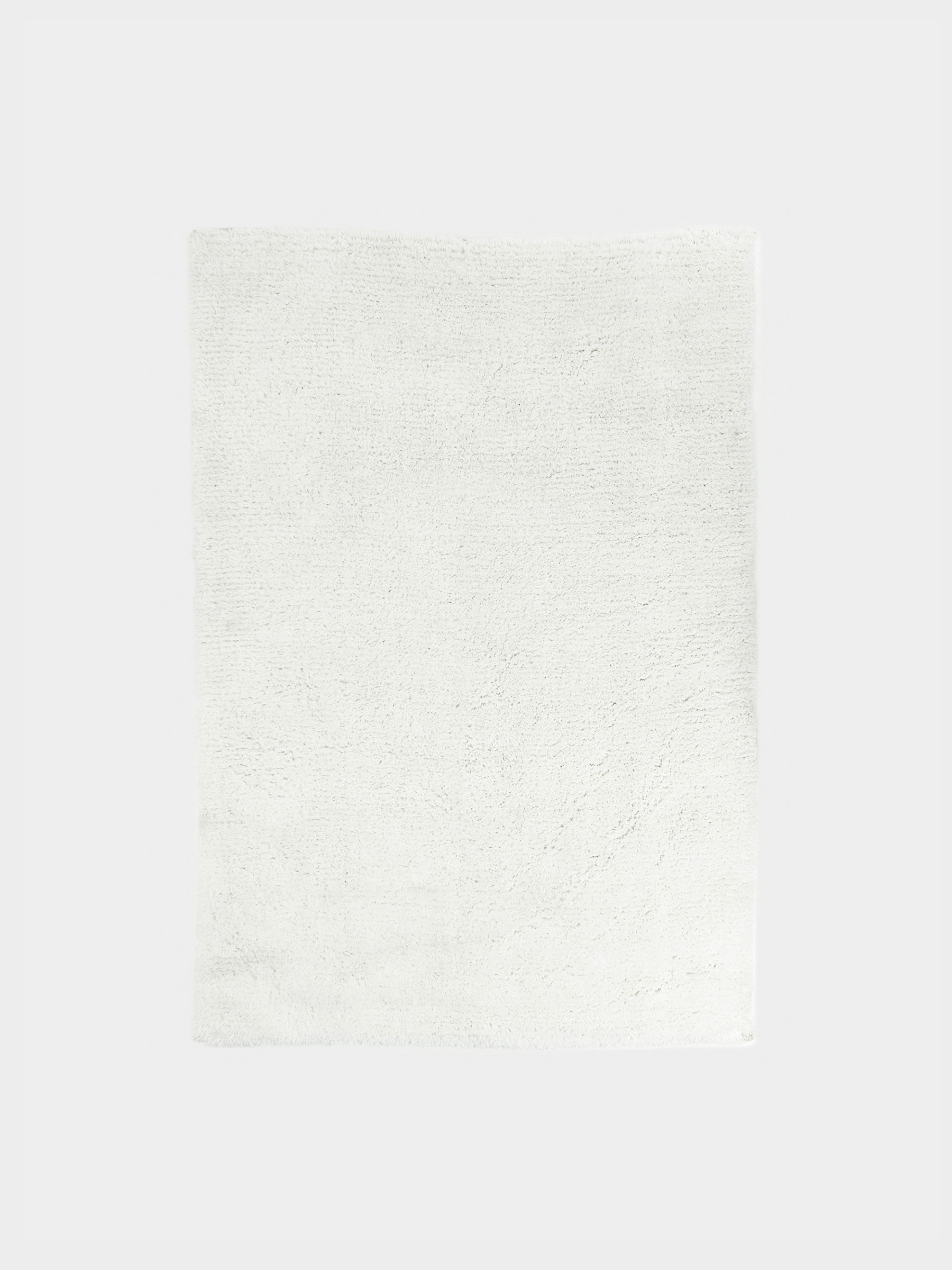 Ковер, 150х210 см, полиэстер/хлопок, молочный, Пушистый ворс, Monotone