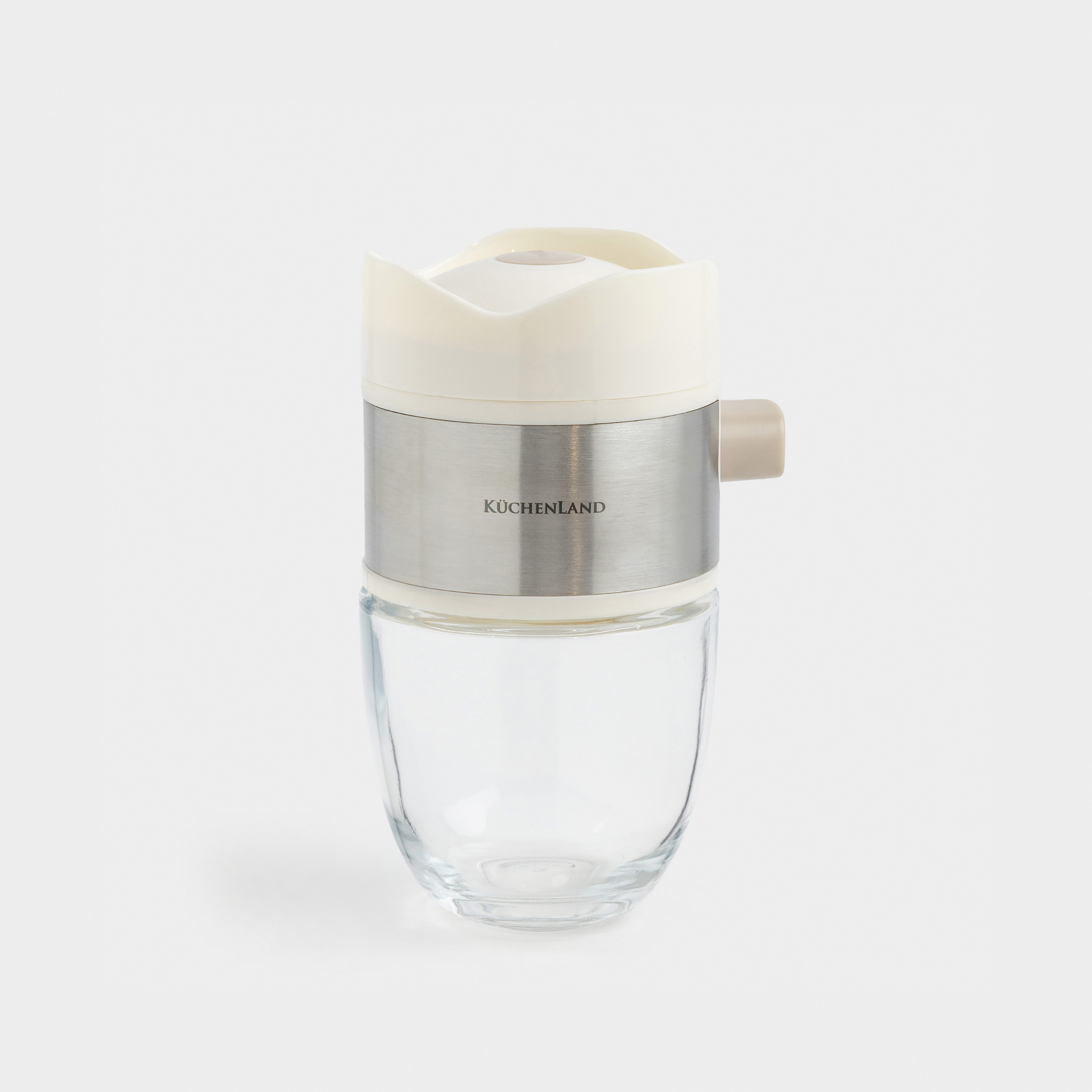 Емкость для соли или перца 12 см с кнопкой стеклопластик молочная Milk kitchen 393₽