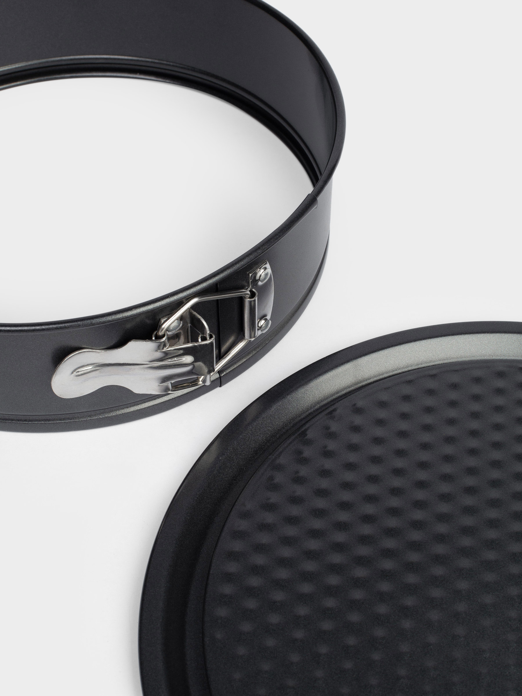 Форма для выпечки, 24 см, разъемная, с покрытием, сталь, черная, Resto clip, image-4