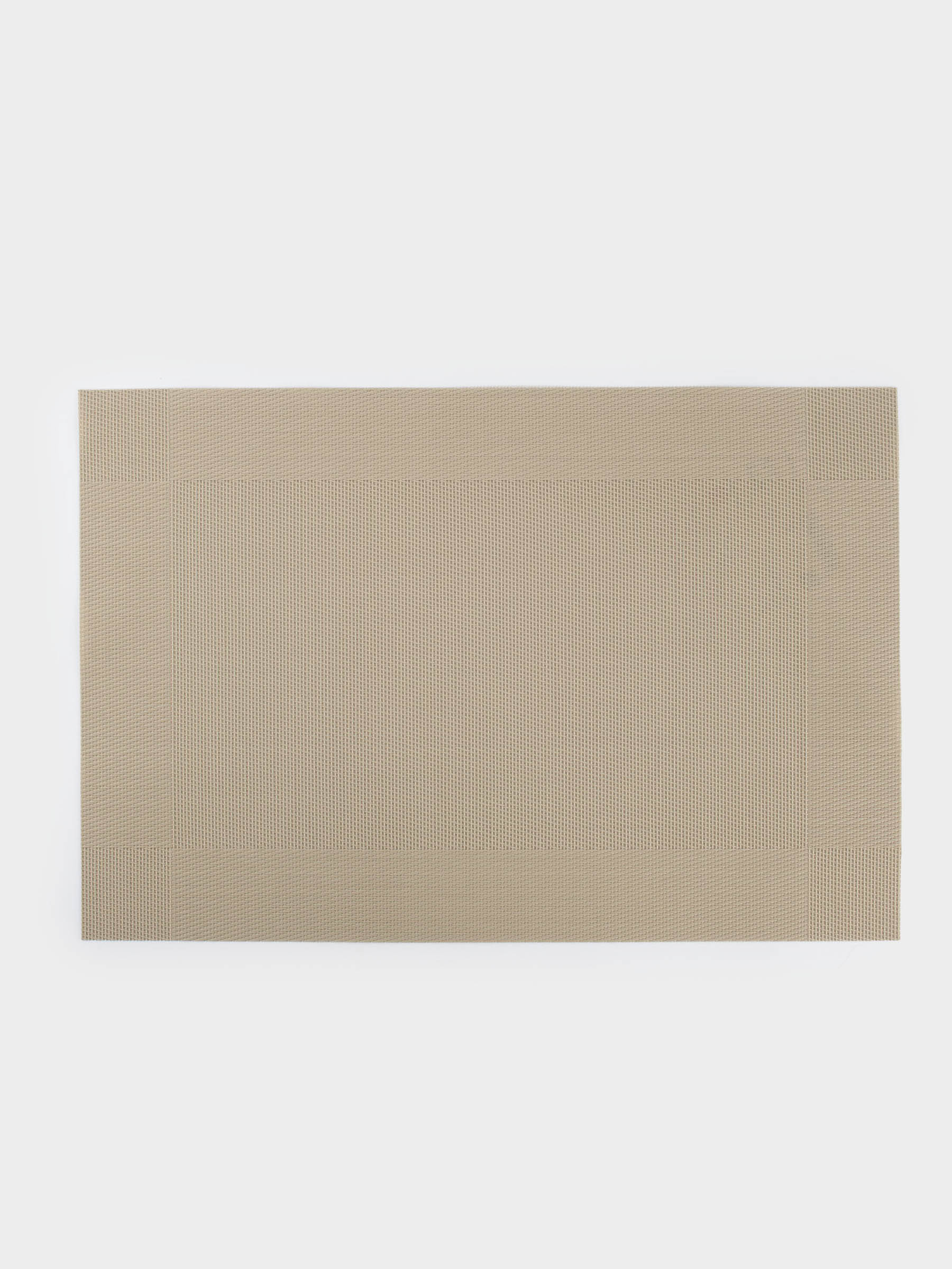 Салфетка под приборы, 30x45 см, ПВХ/полиэстер, прямоугольная, бежевая, Mats, image-0