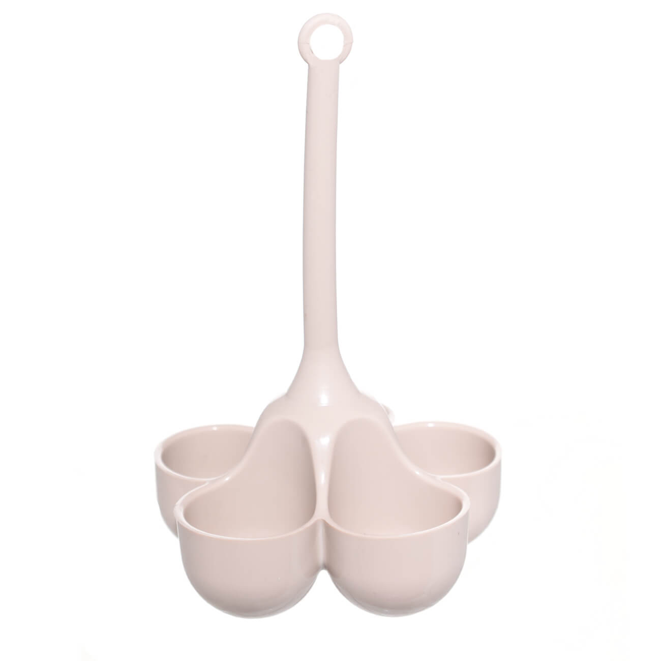 

Форма для варки яиц, 20x12 см, 5 отд, силикон, бежевая, Soft kitchen