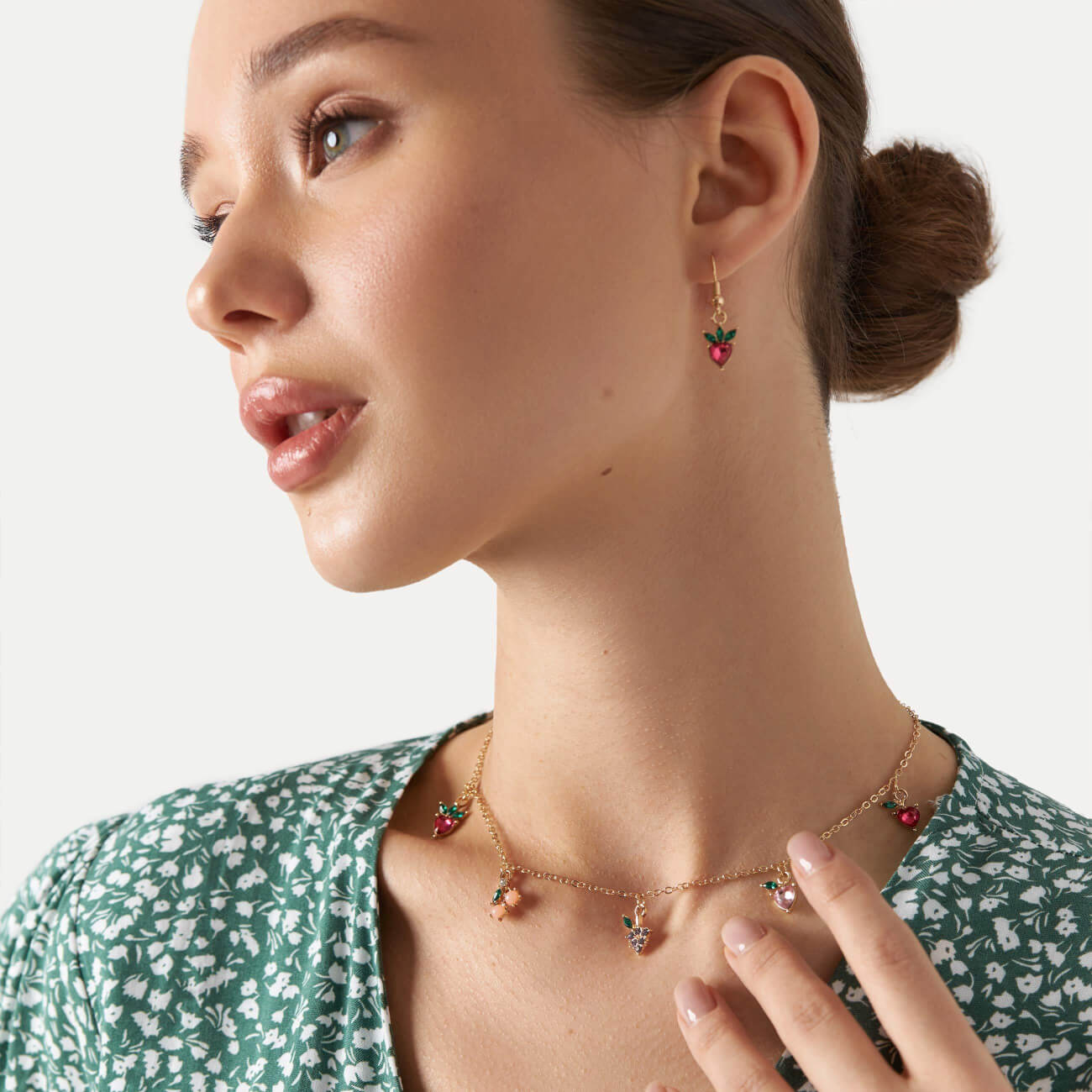 

Цепочка, 45 см, металл, золотистая, Фрукты, Jewelry