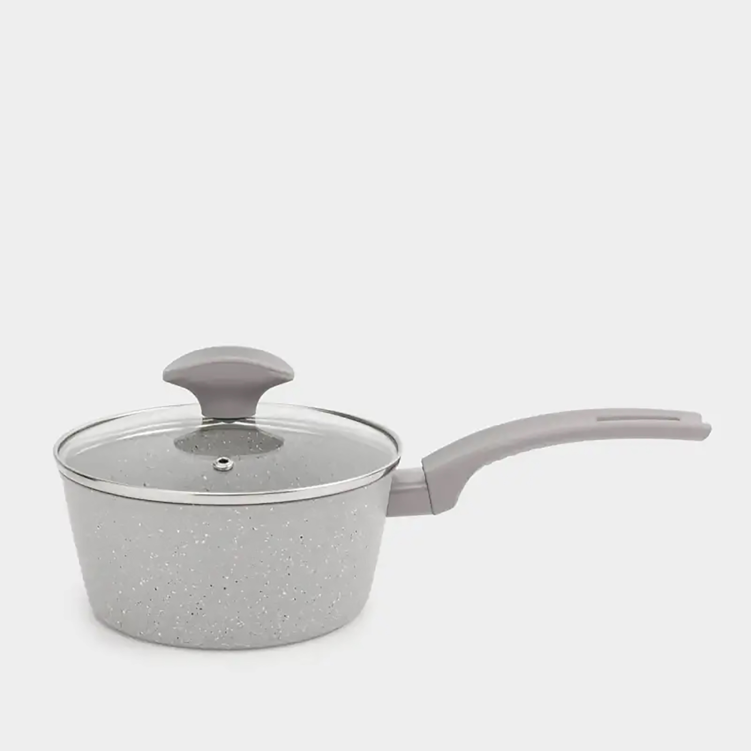 Ковш 16 см 13 л с крышкой с покрытием алюминий бежево-серый Decision 2490₽