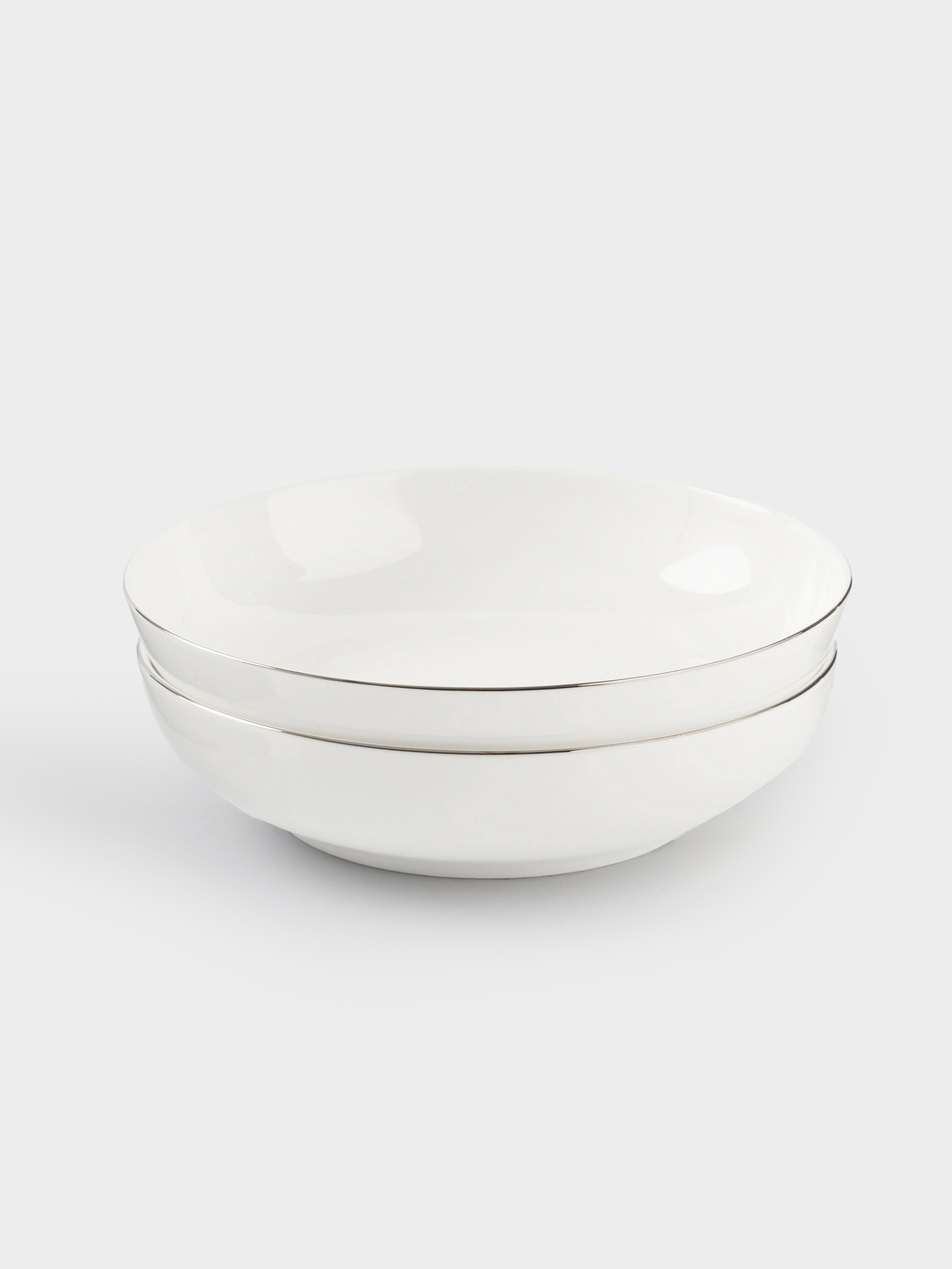 Тарелка суповая, 20х5 см, 2 шт, фарфор F, белая, Ideal silver, image-0
