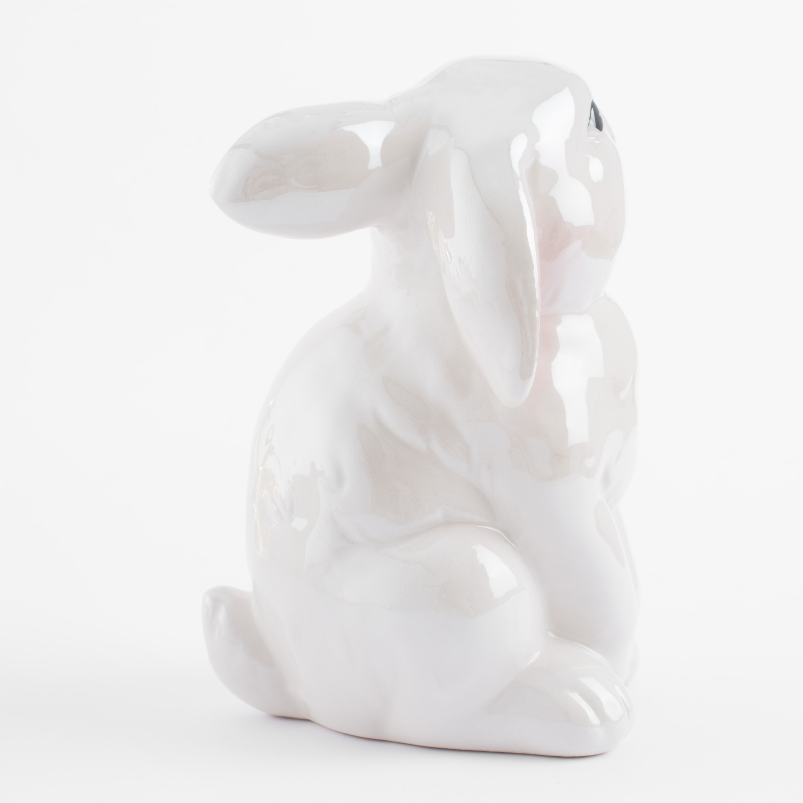 Статуэтка, 16 см, керамика, молочная, перламутр, Кролик, Easter изображение № 3