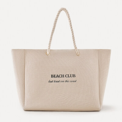 Сумка женская, 44х35 см, полиэстер, бежевая, Beach Club, Coast ,image-0